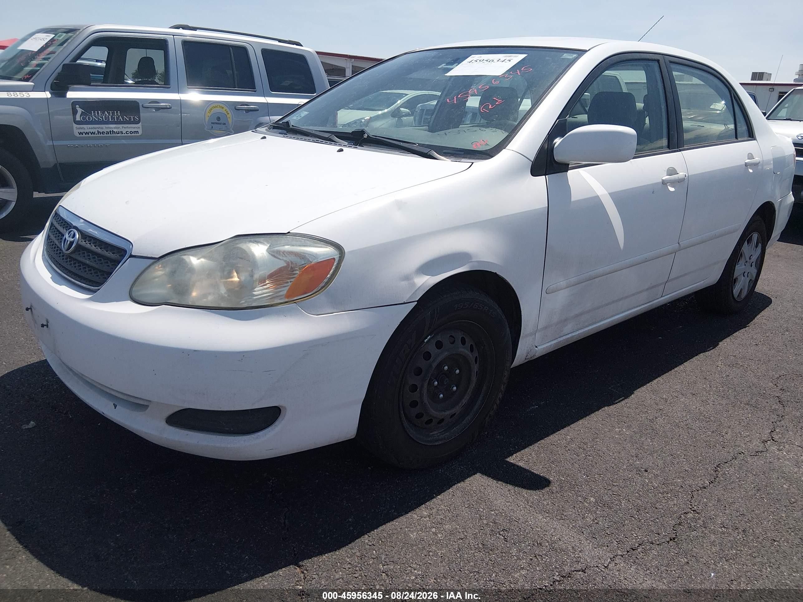 2005 Toyota Corolla Le Белый vin: JTDBR32E652063656