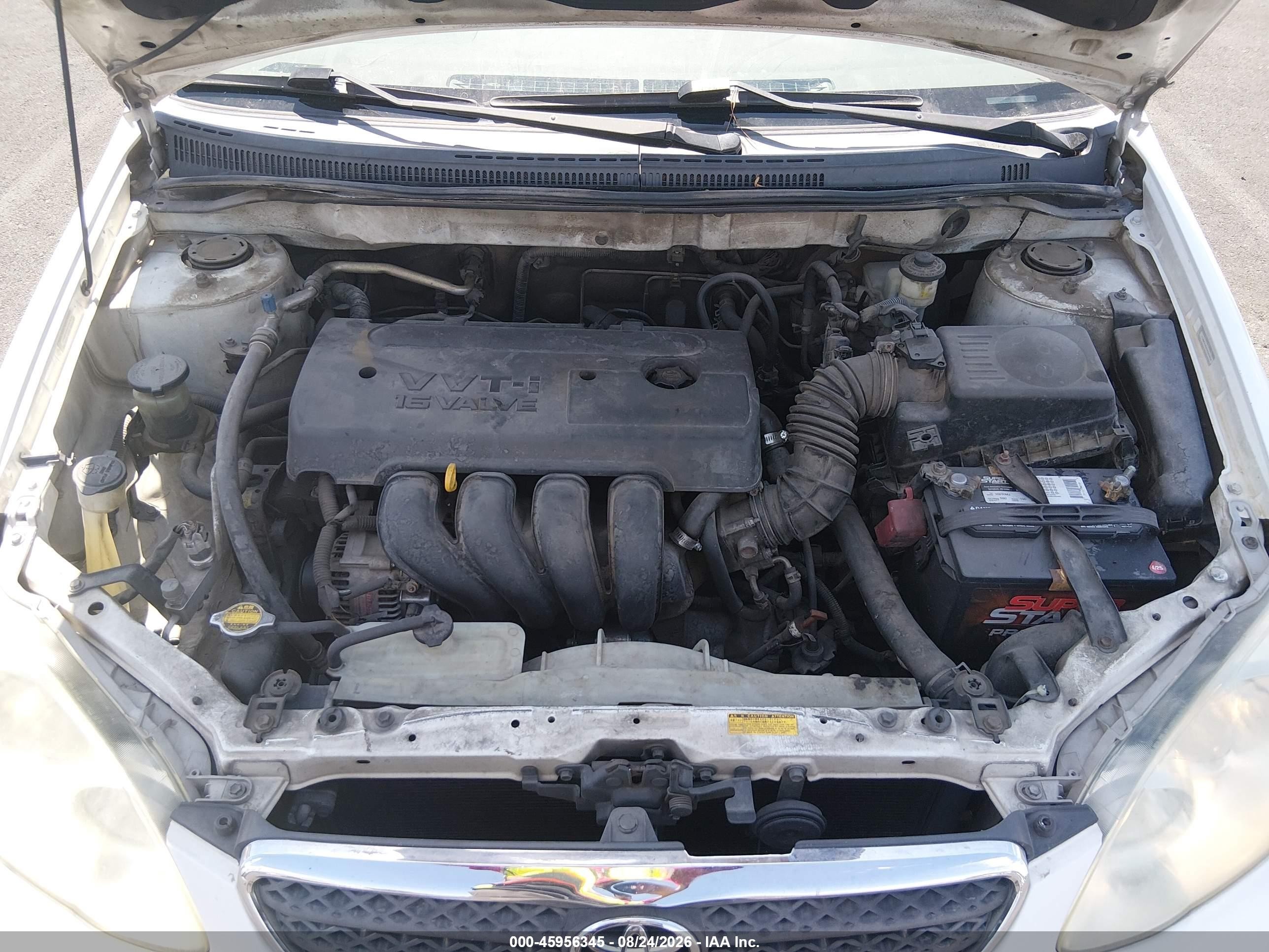 2005 Toyota Corolla Le Белый vin: JTDBR32E652063656