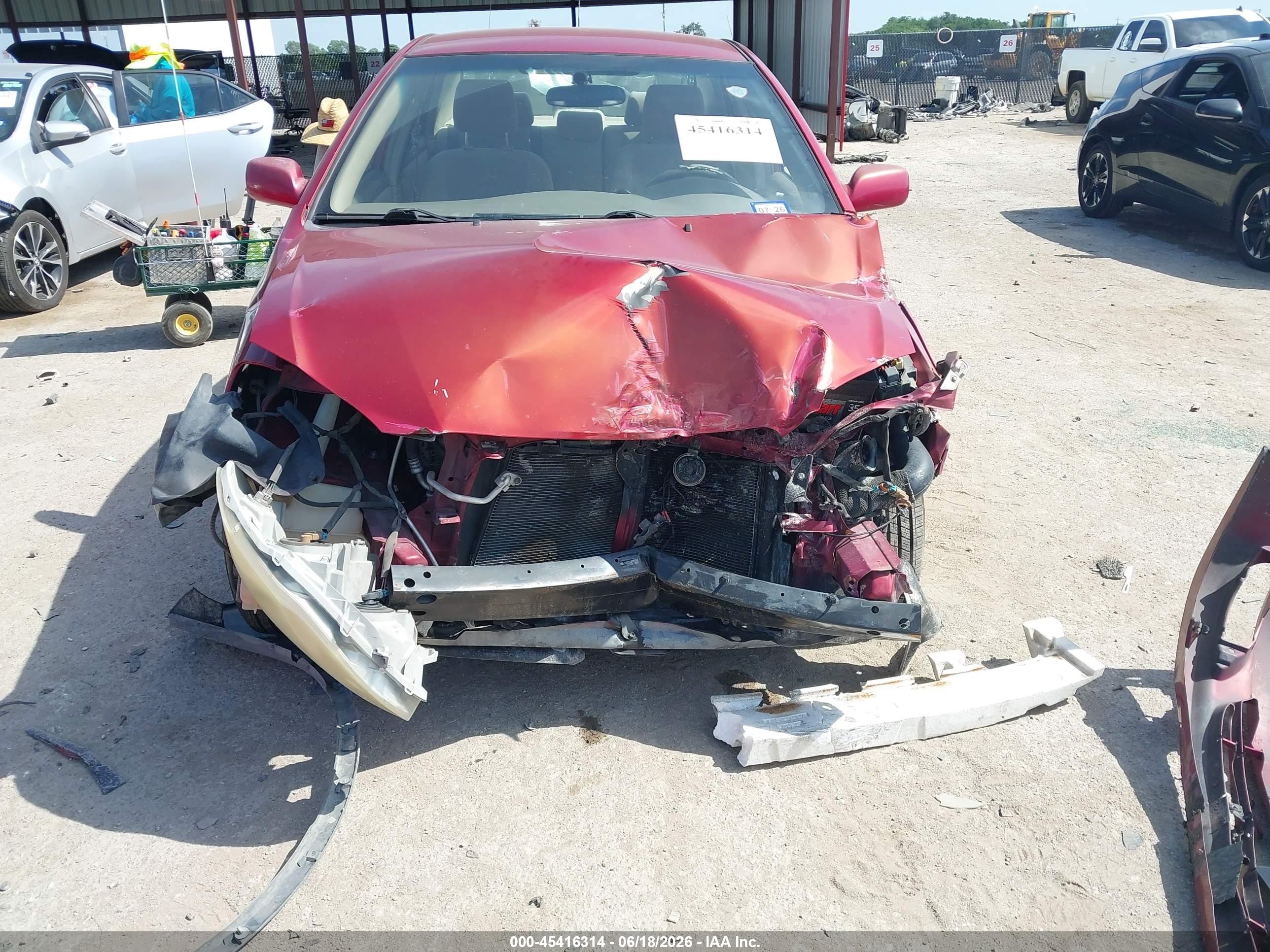 2006 Toyota Corolla Le Red vin: JTDBR32E660059040