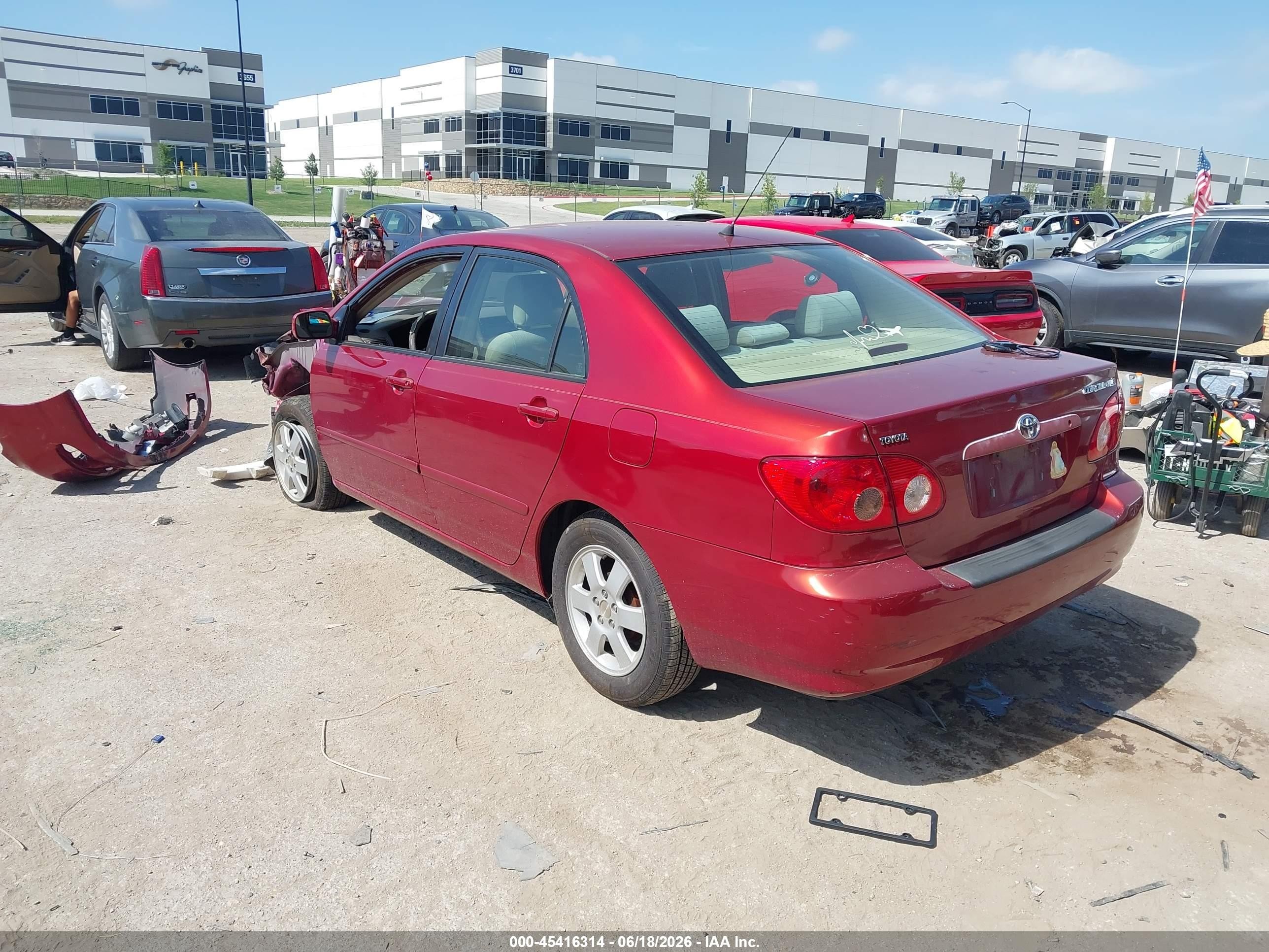 2006 Toyota Corolla Le Red vin: JTDBR32E660059040