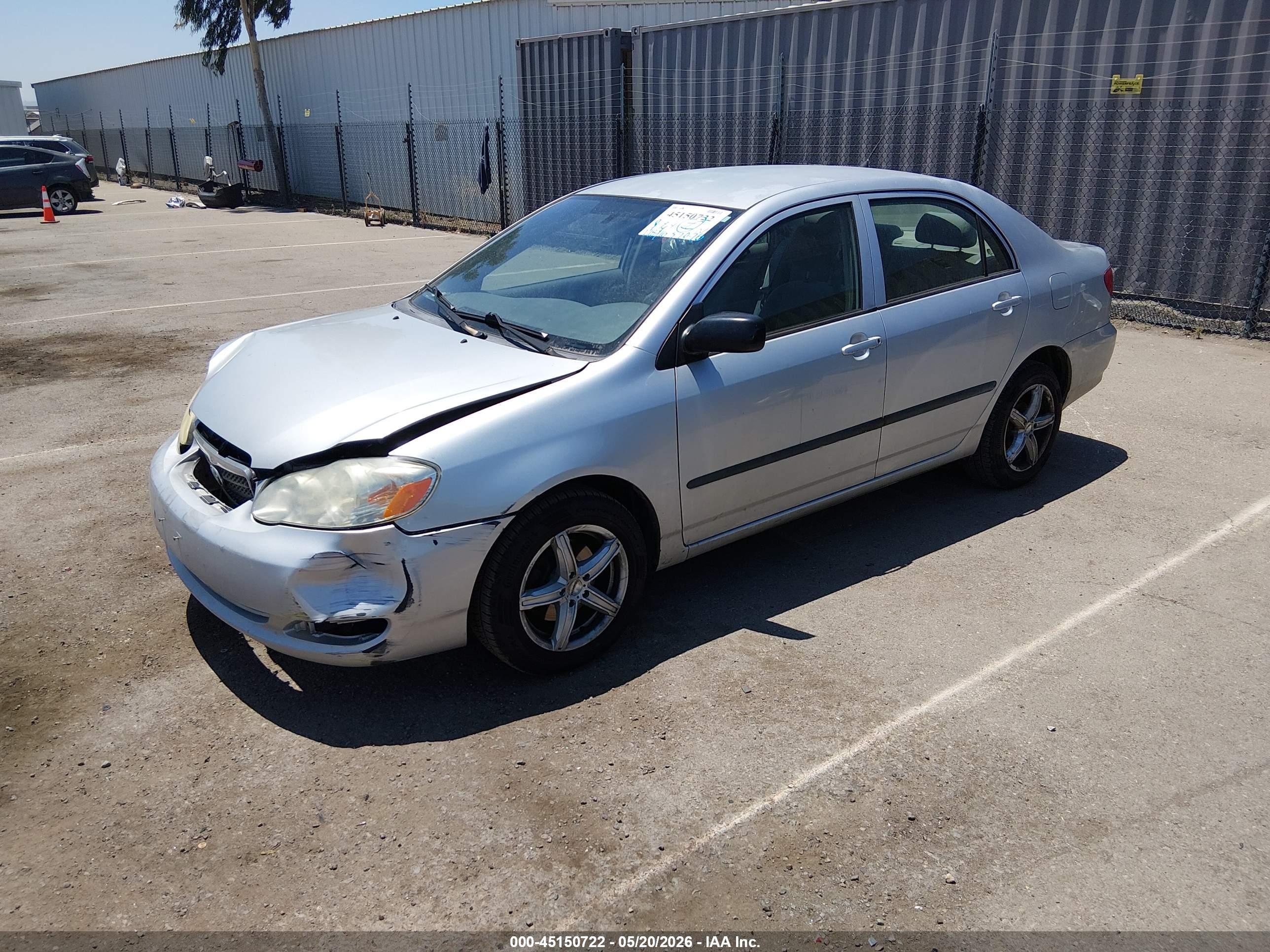 2006 Toyota Corolla Ce Silver vin: JTDBR32E660069938