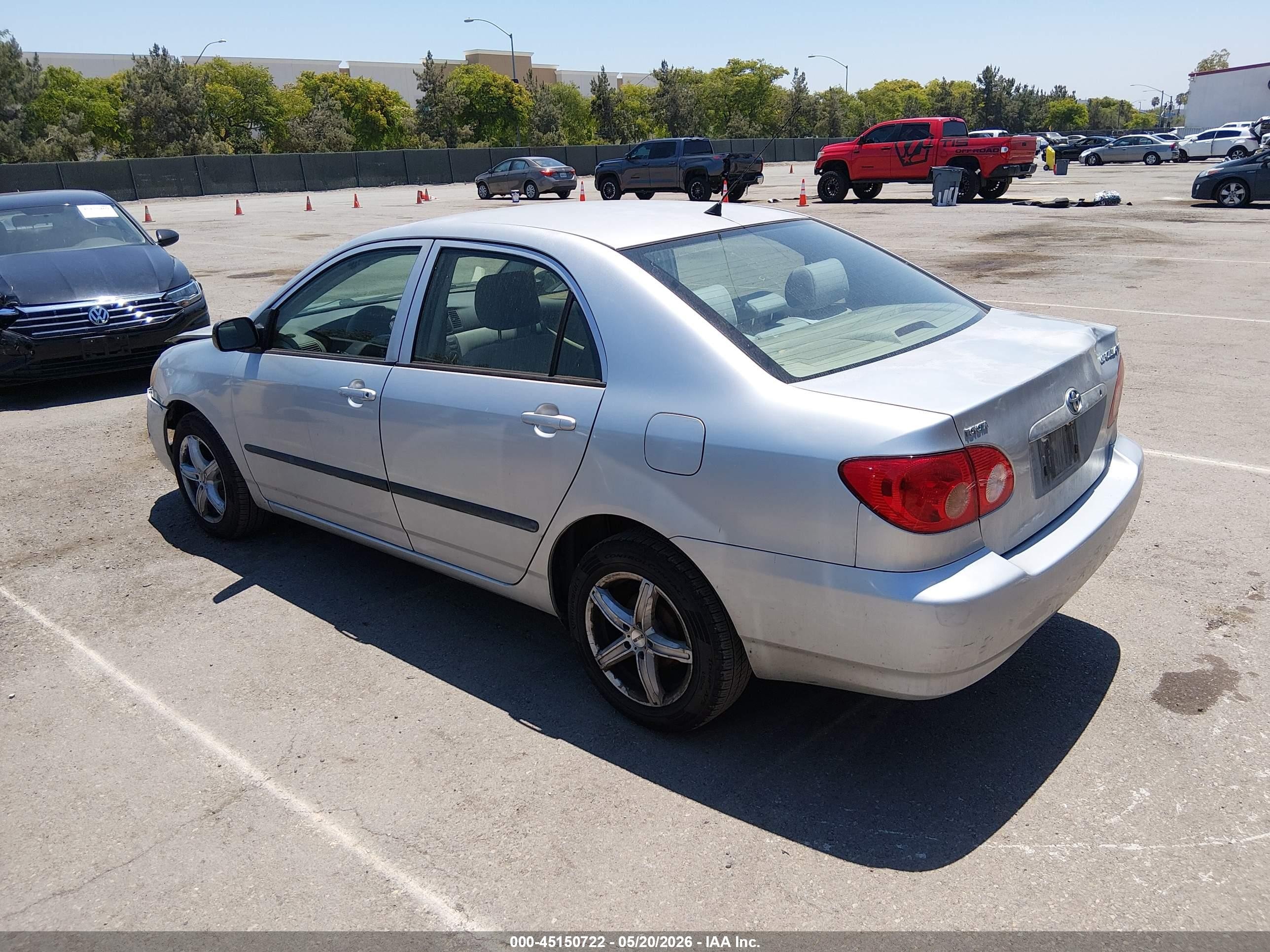 2006 Toyota Corolla Ce Silver vin: JTDBR32E660069938
