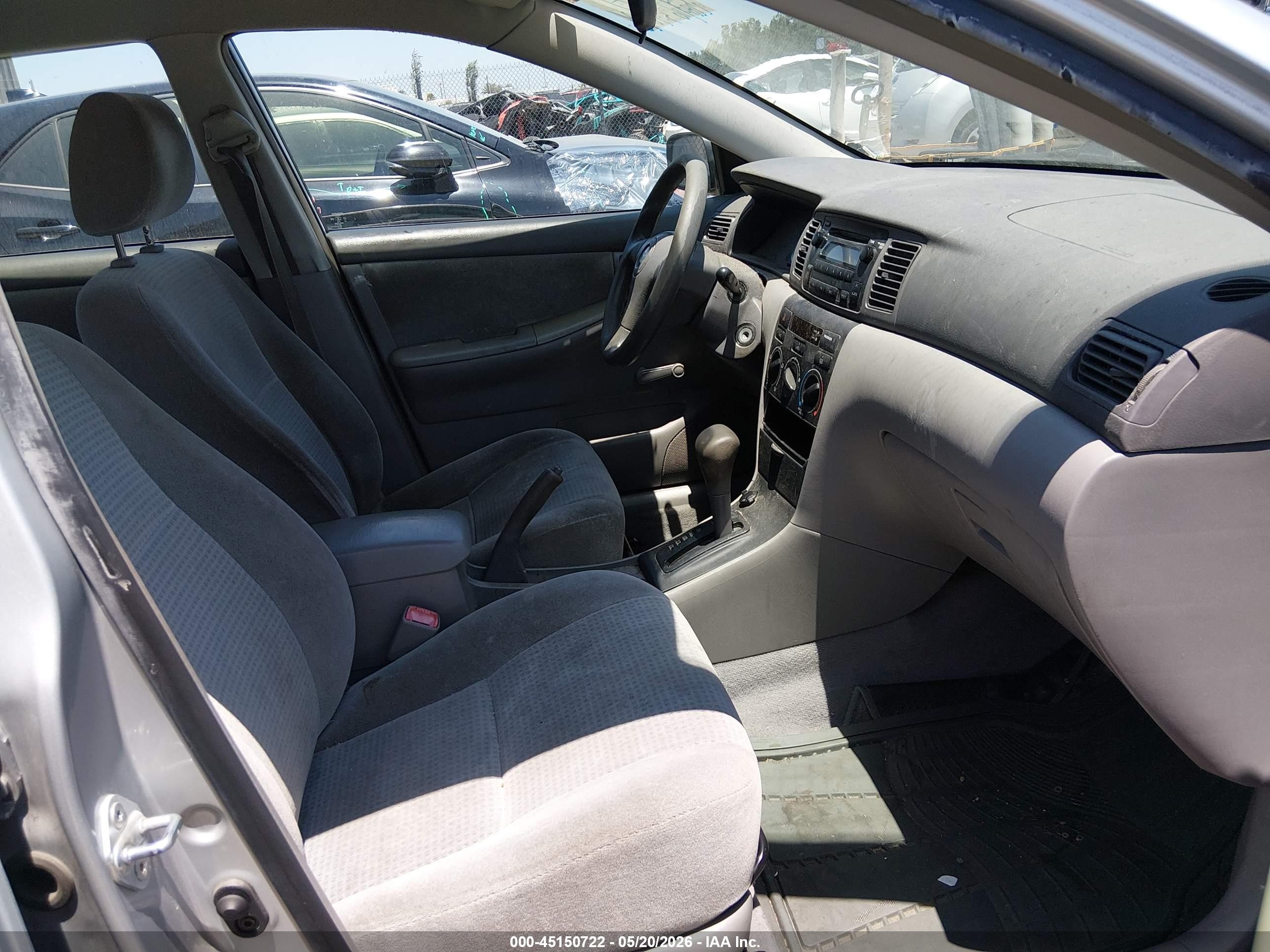 2006 Toyota Corolla Ce Silver vin: JTDBR32E660069938