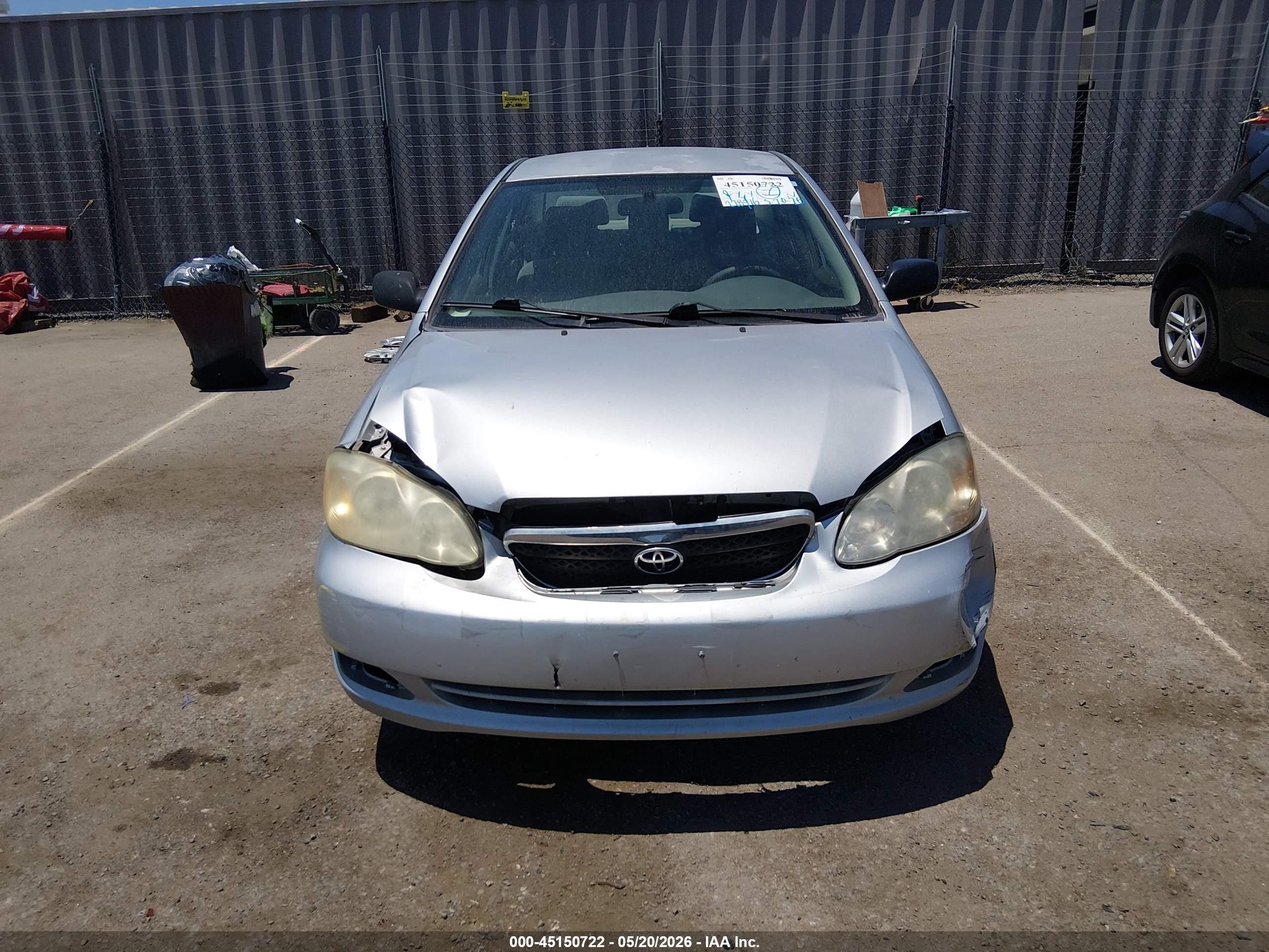 2006 Toyota Corolla Ce Silver vin: JTDBR32E660069938