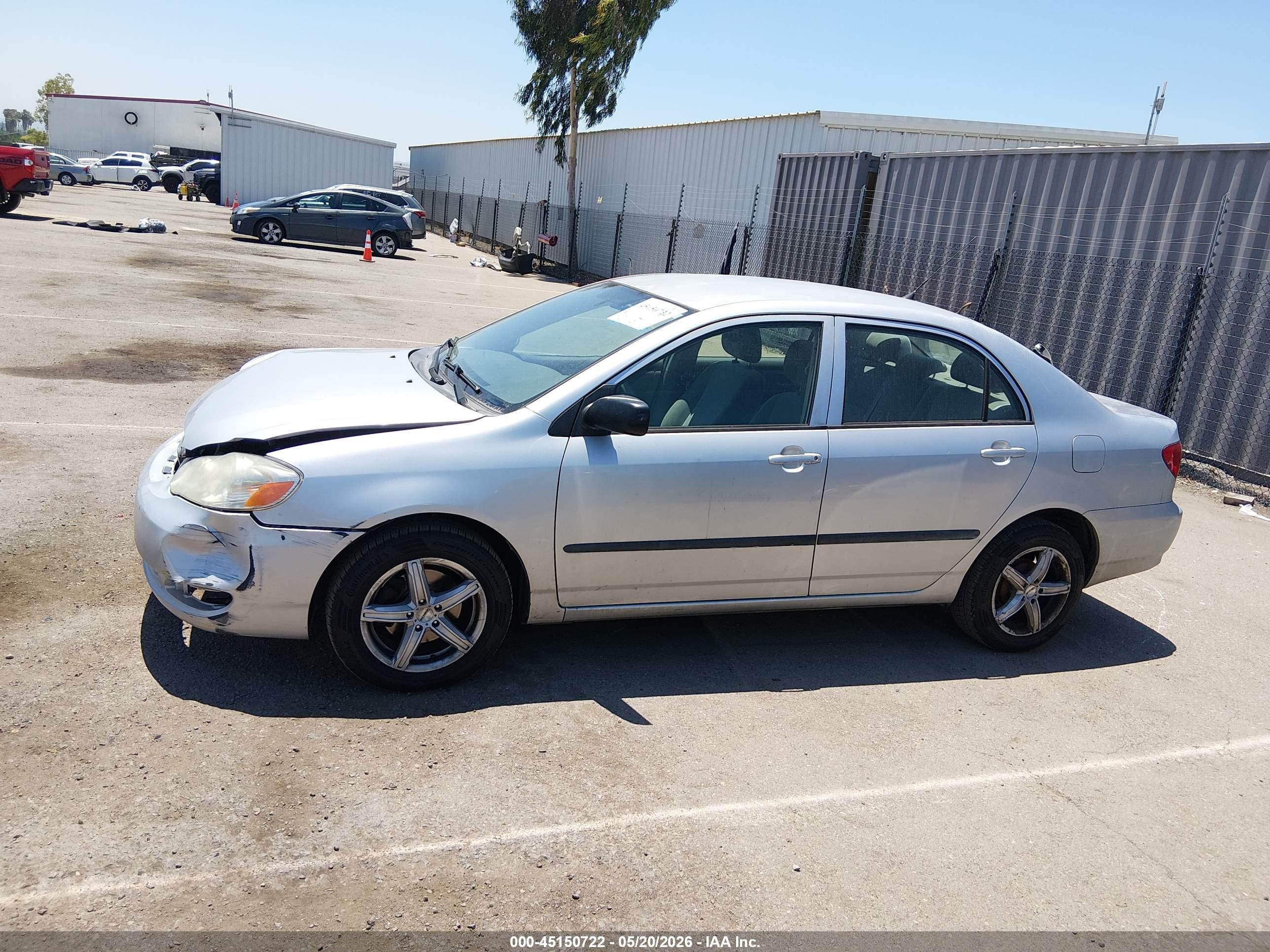 2006 Toyota Corolla Ce Silver vin: JTDBR32E660069938