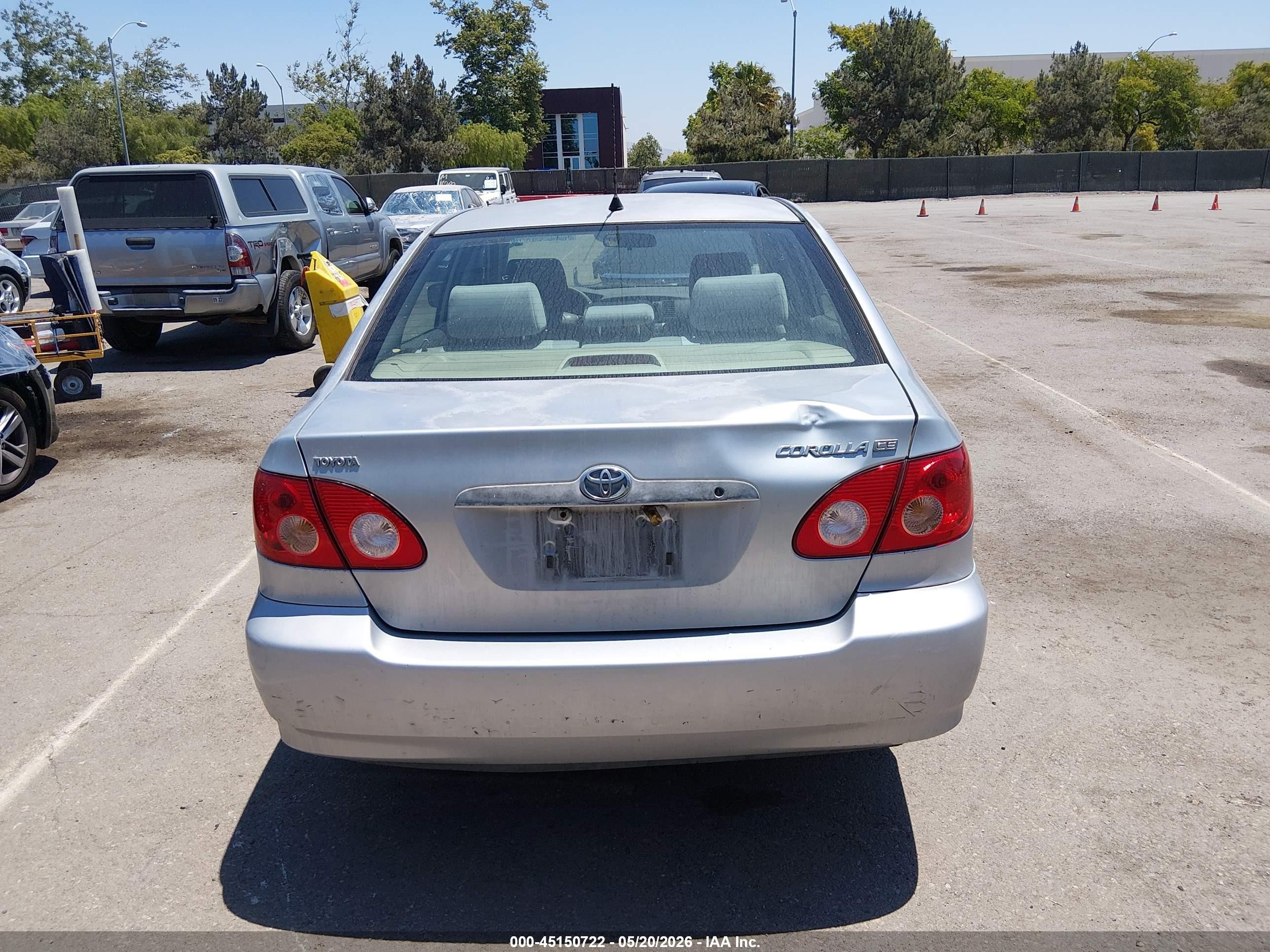 2006 Toyota Corolla Ce Silver vin: JTDBR32E660069938