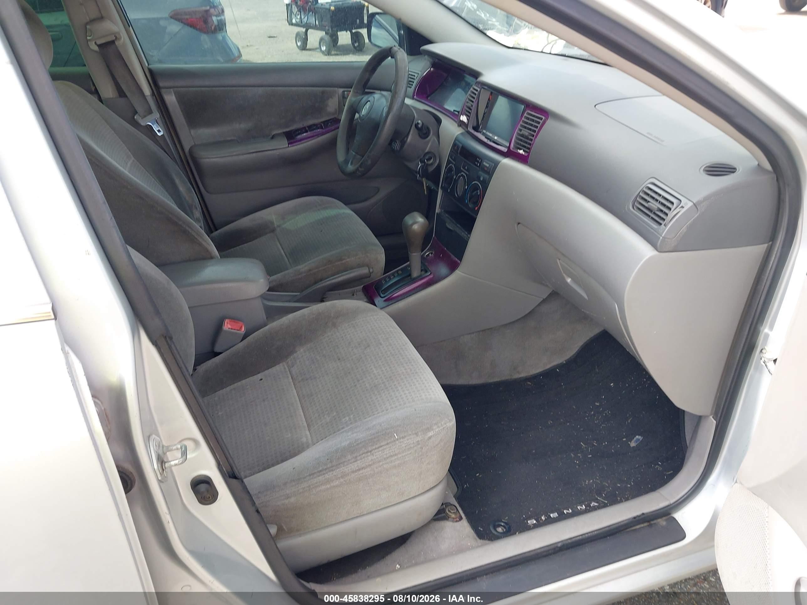 2006 Toyota Corolla Ce Gray vin: JTDBR32E660089445