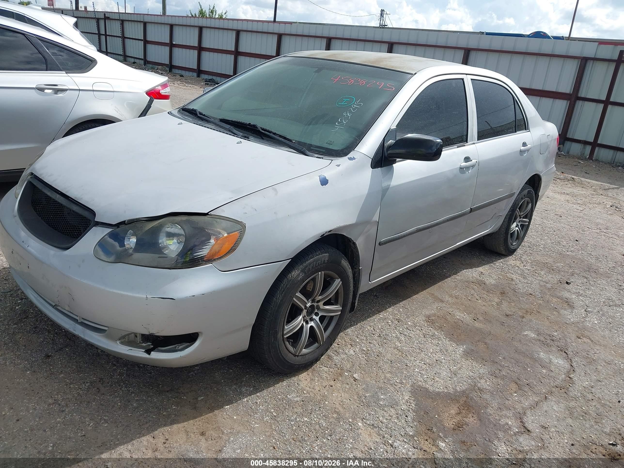 2006 Toyota Corolla Ce Gray vin: JTDBR32E660089445