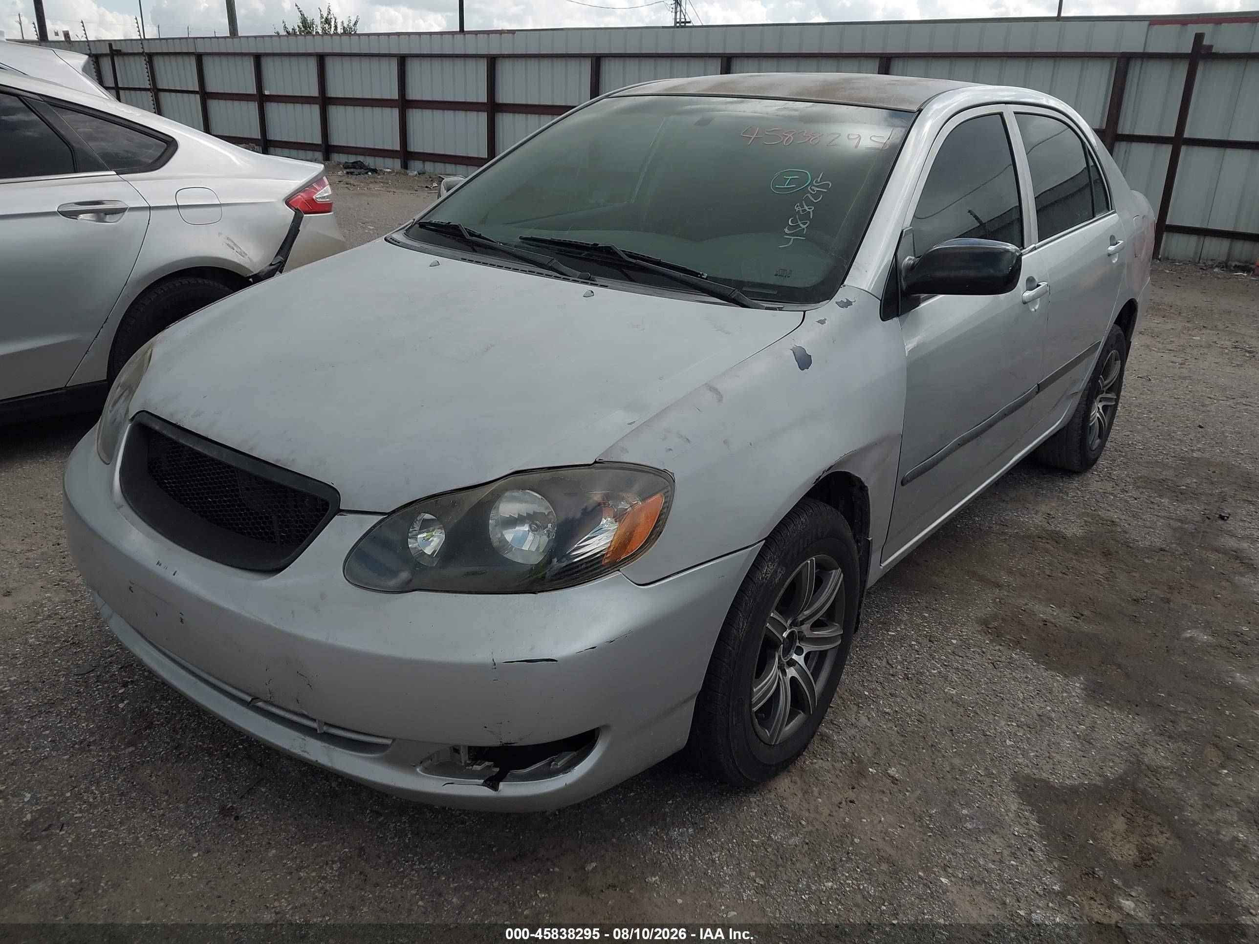 2006 Toyota Corolla Ce Gray vin: JTDBR32E660089445