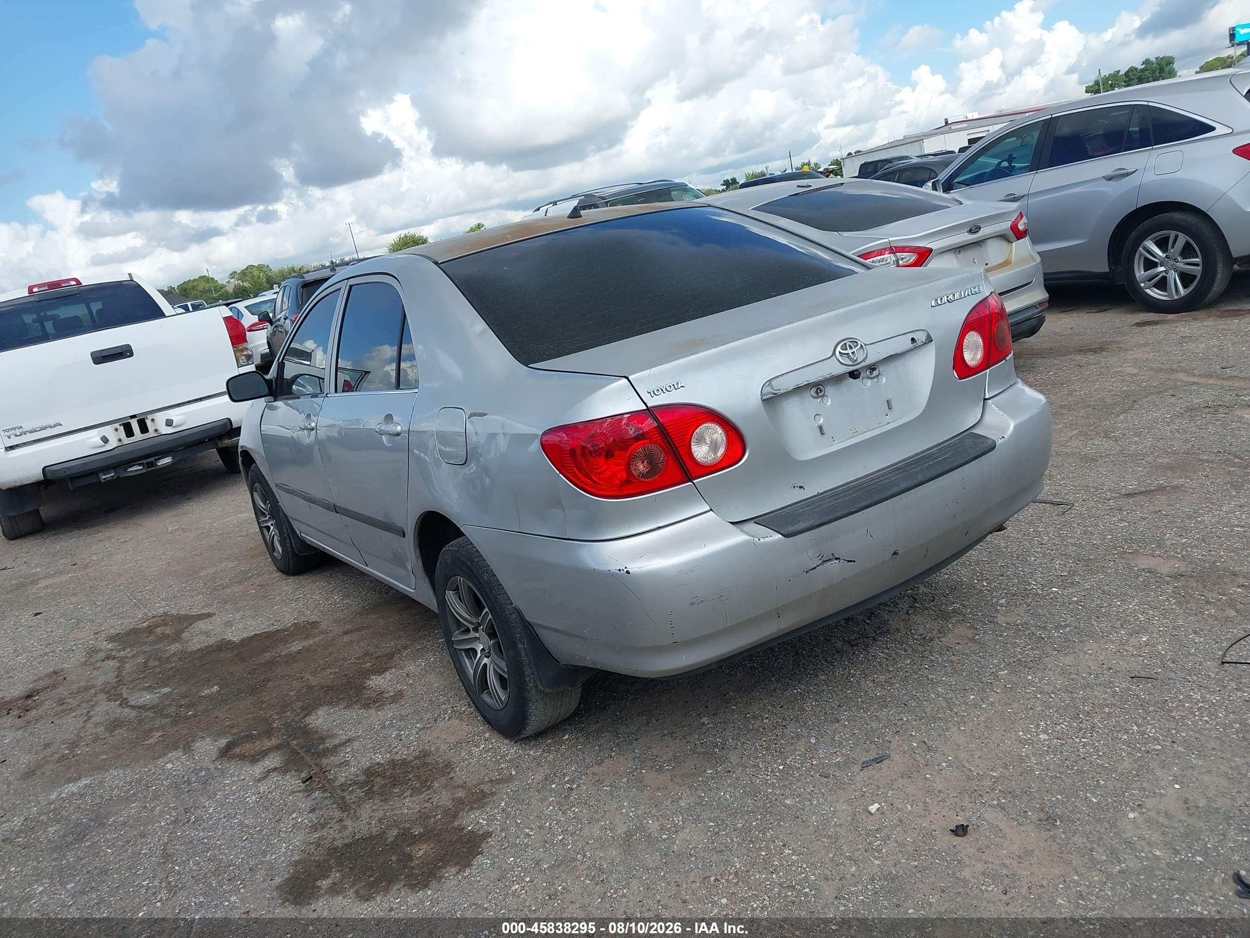 2006 Toyota Corolla Ce Gray vin: JTDBR32E660089445