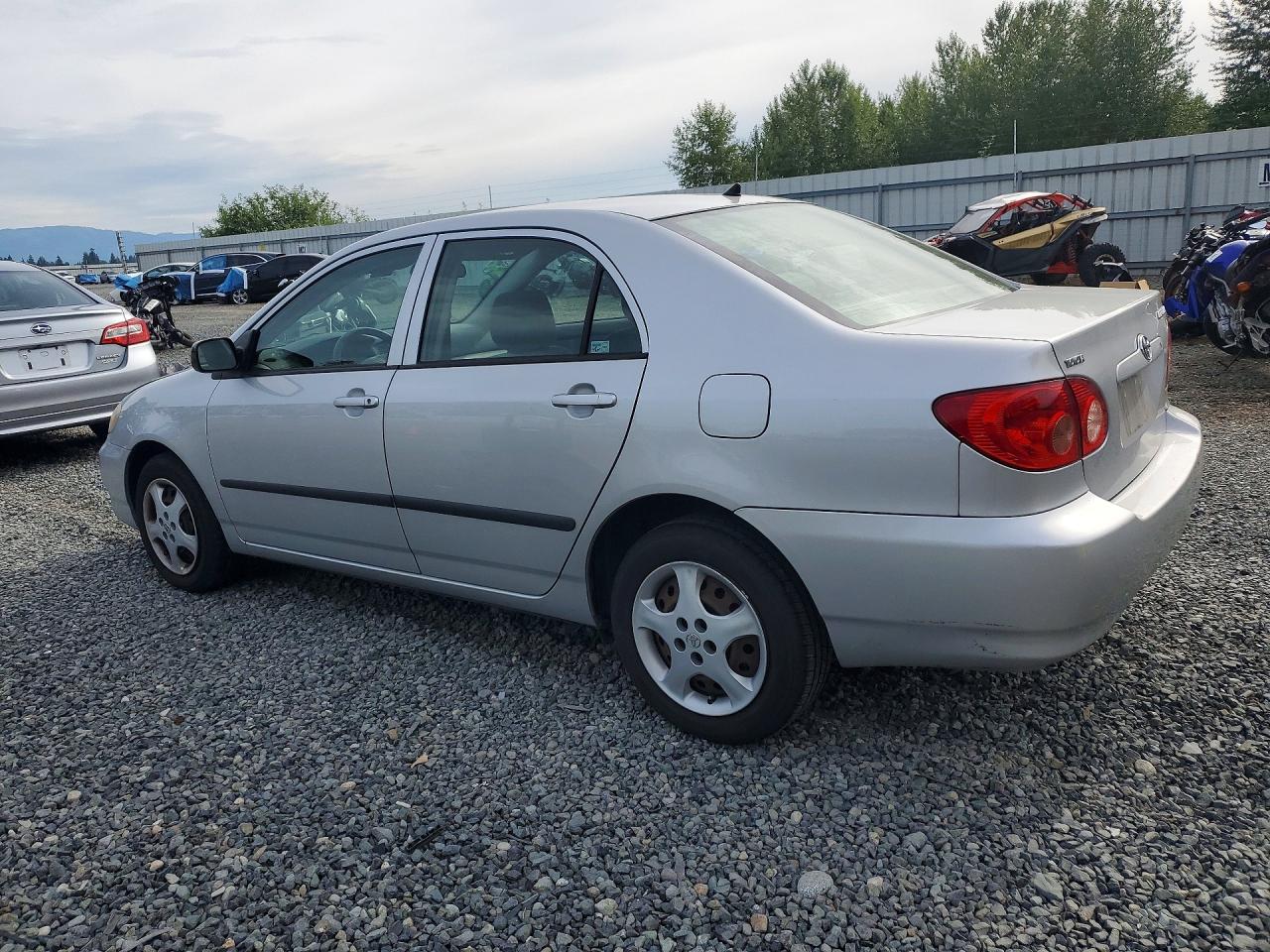 2007 Toyota Corolla Ce Silver vin: JTDBR32E670102969