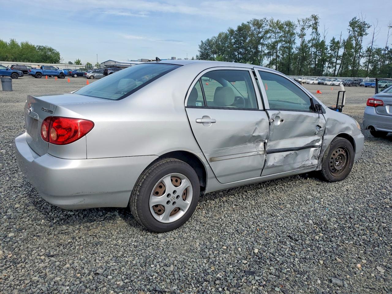 2007 Toyota Corolla Ce Silver vin: JTDBR32E670102969