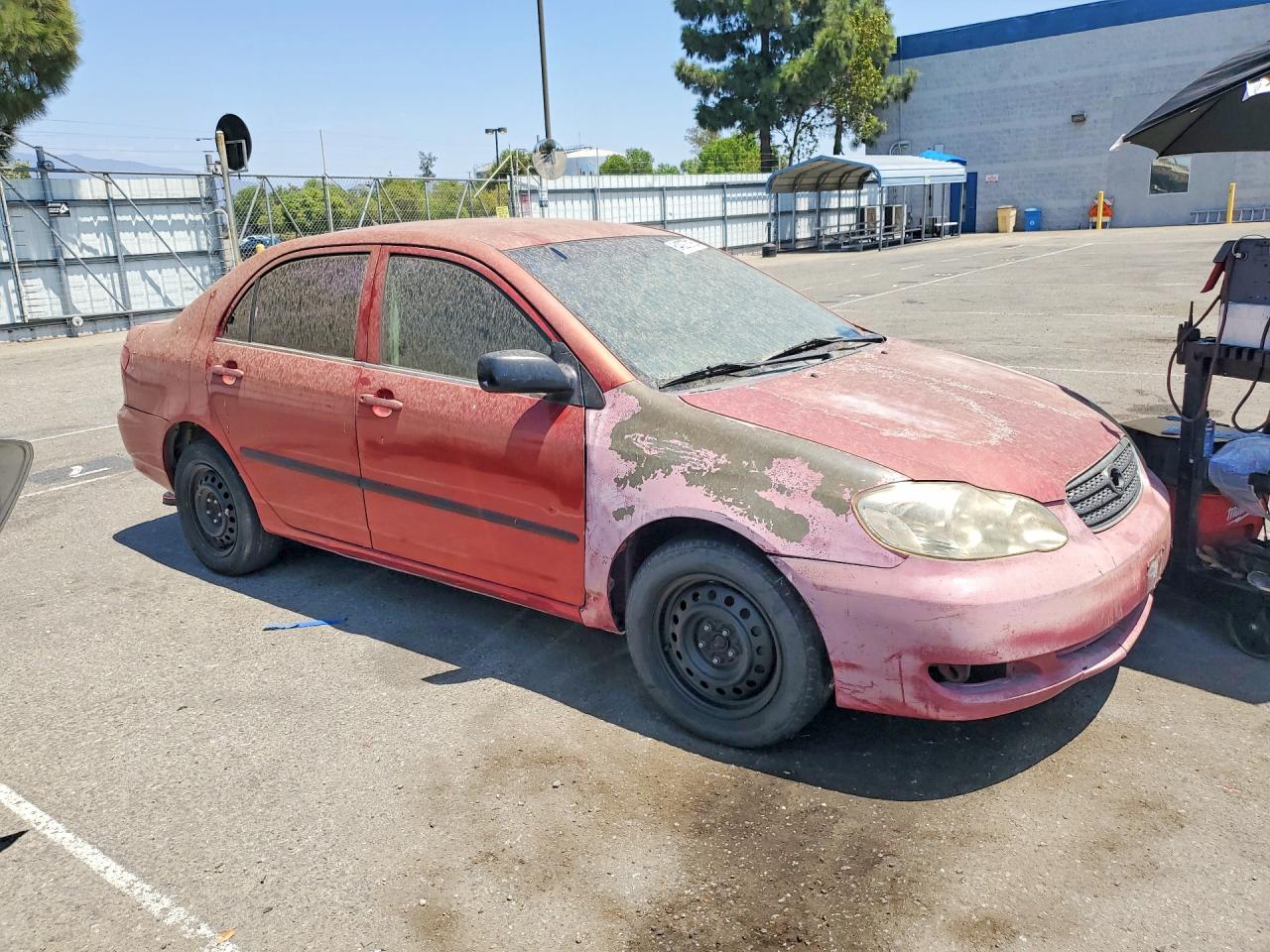 2007 Toyota Corolla Ce Красный vin: JTDBR32E670109551
