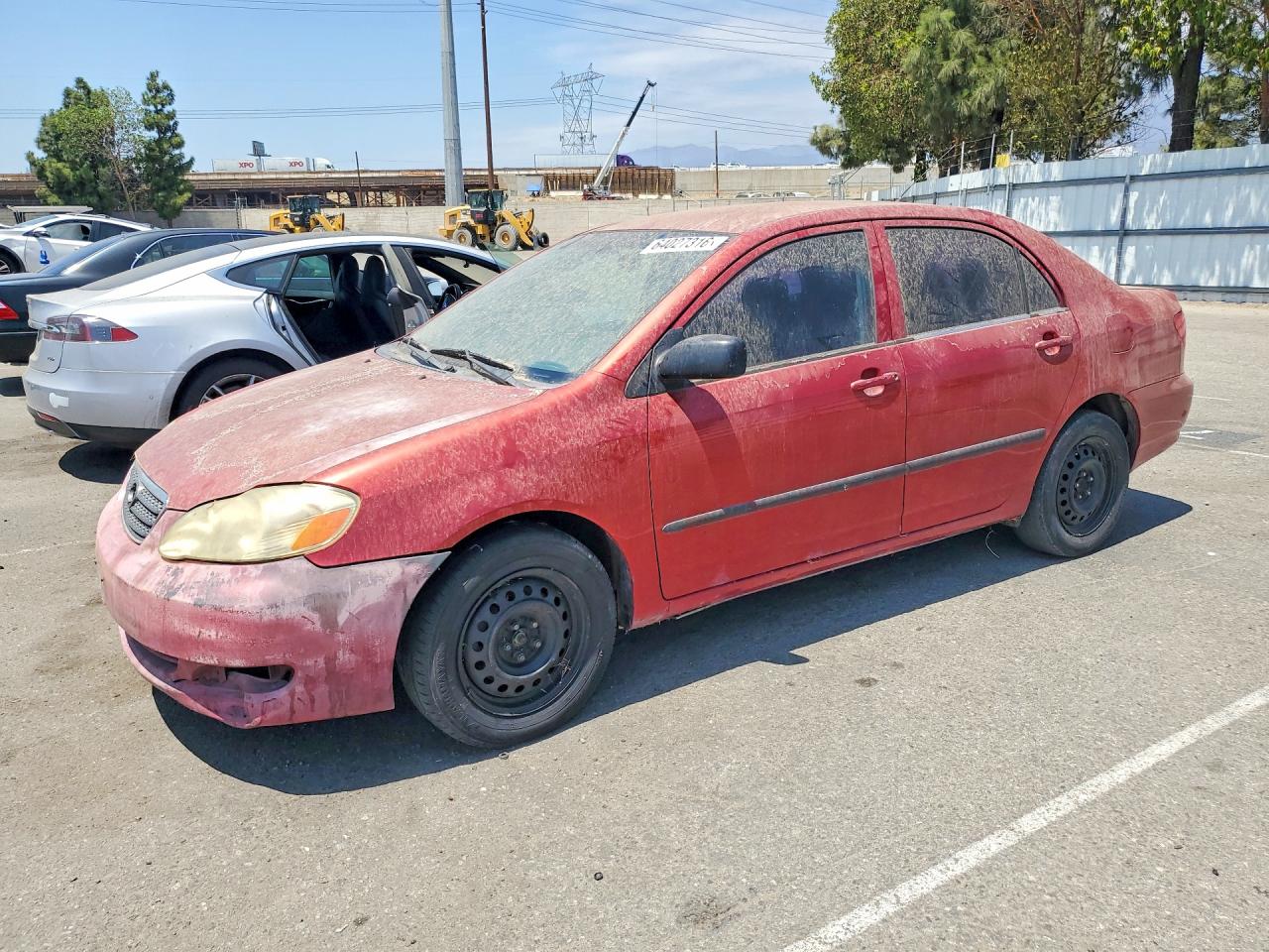 2007 Toyota Corolla Ce Красный vin: JTDBR32E670109551