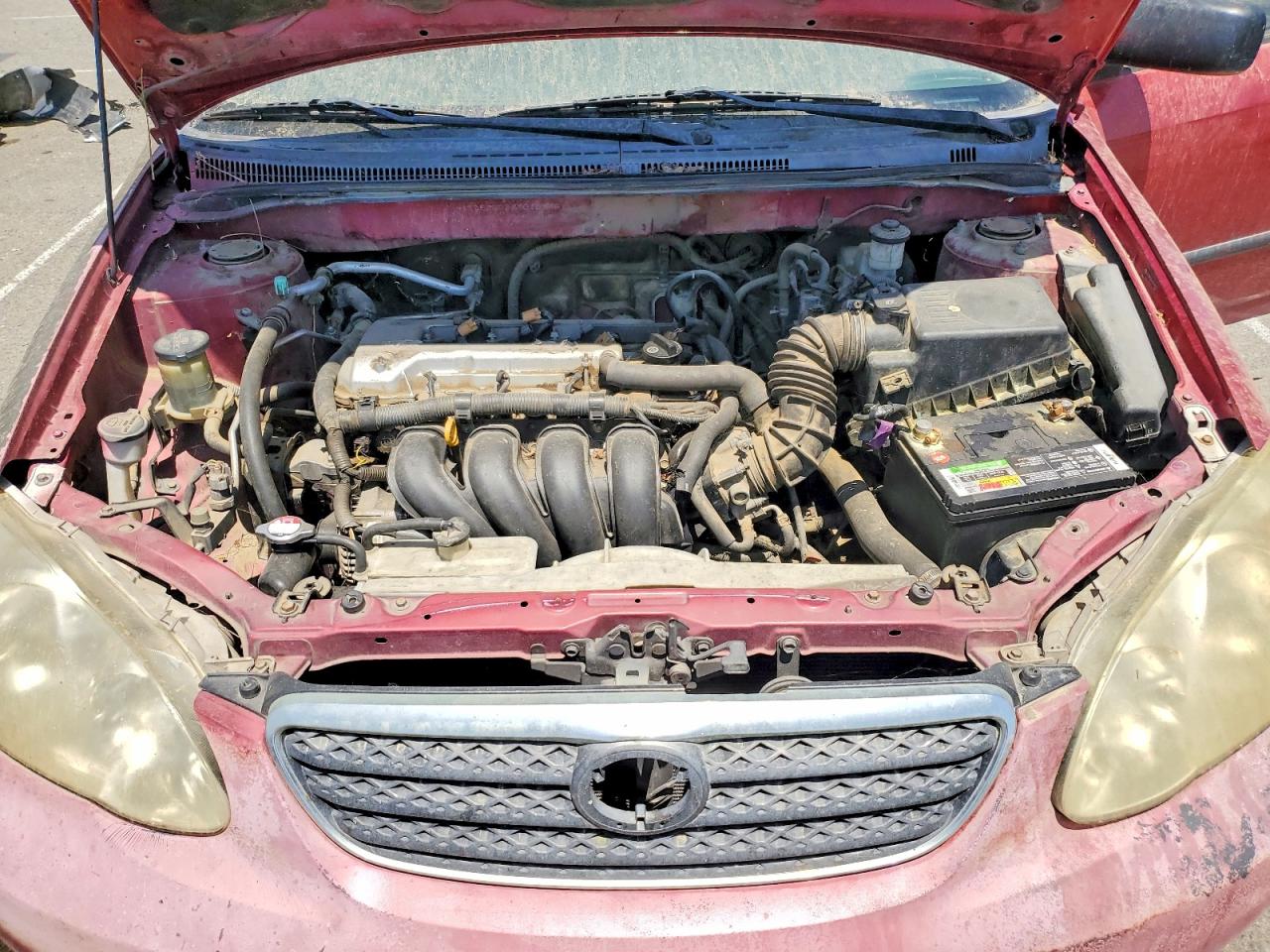 2007 Toyota Corolla Ce Красный vin: JTDBR32E670109551