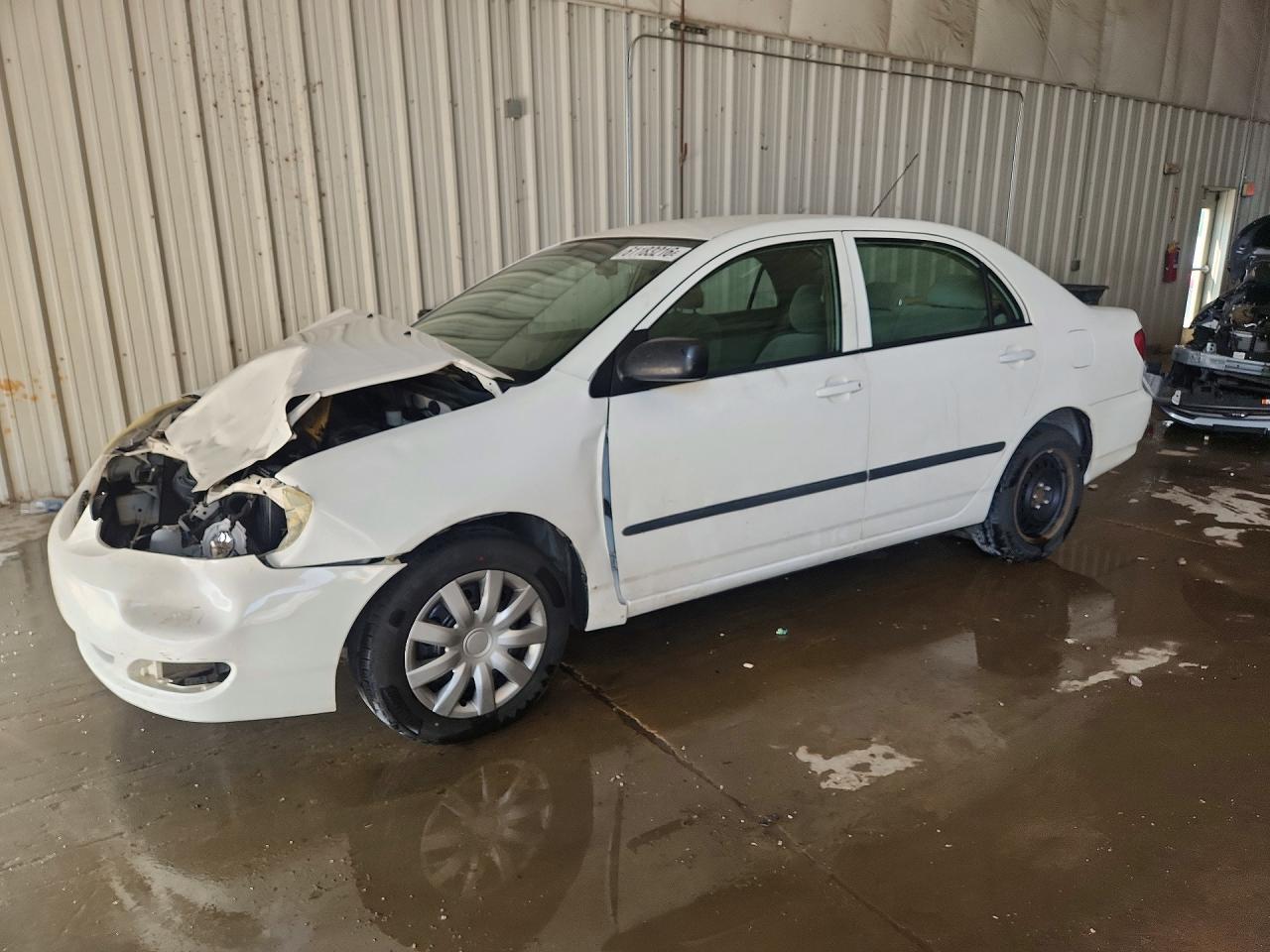 2007 Toyota Corolla Ce White vin: JTDBR32E670109937