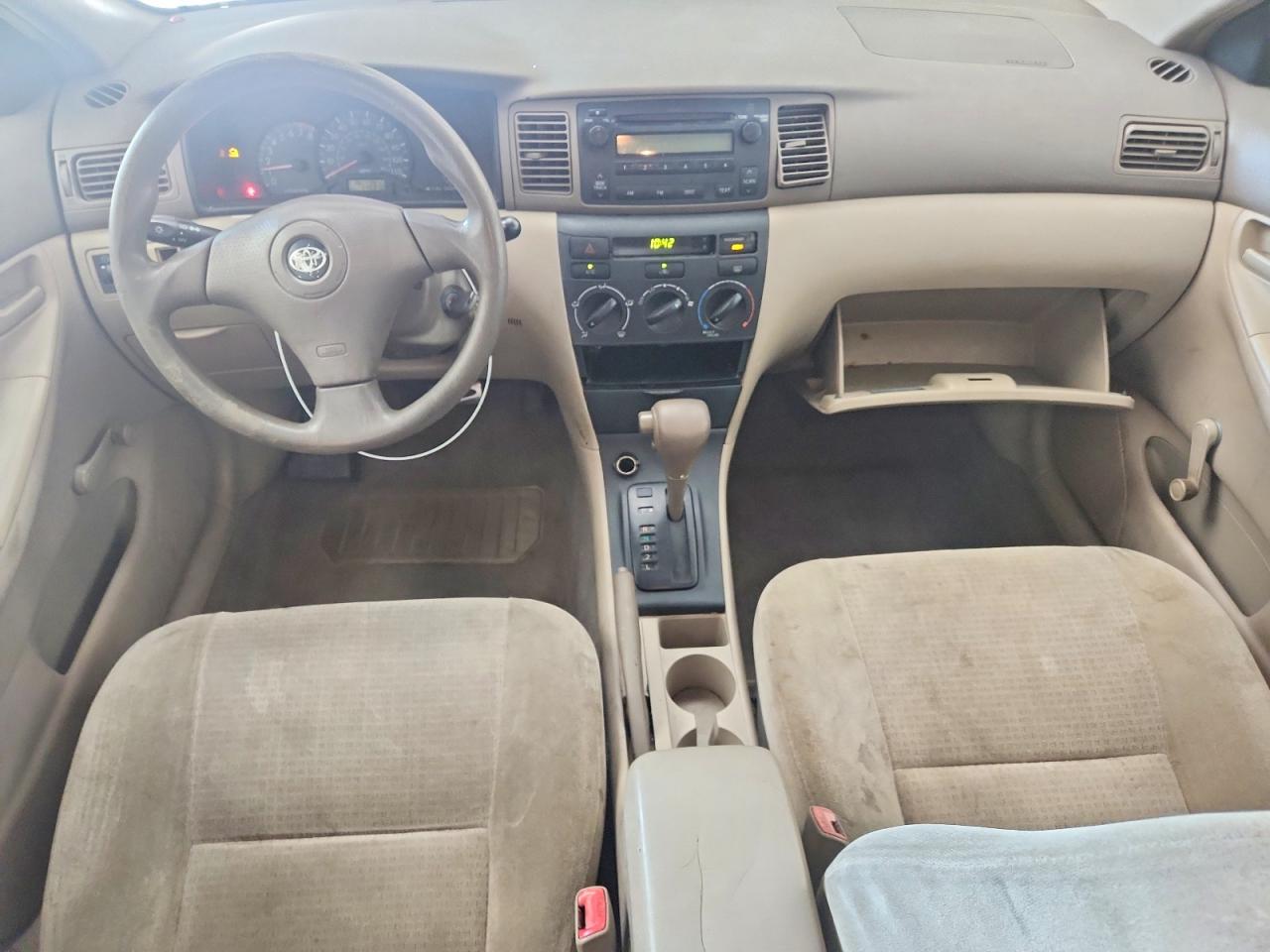 2007 Toyota Corolla Ce White vin: JTDBR32E670109937