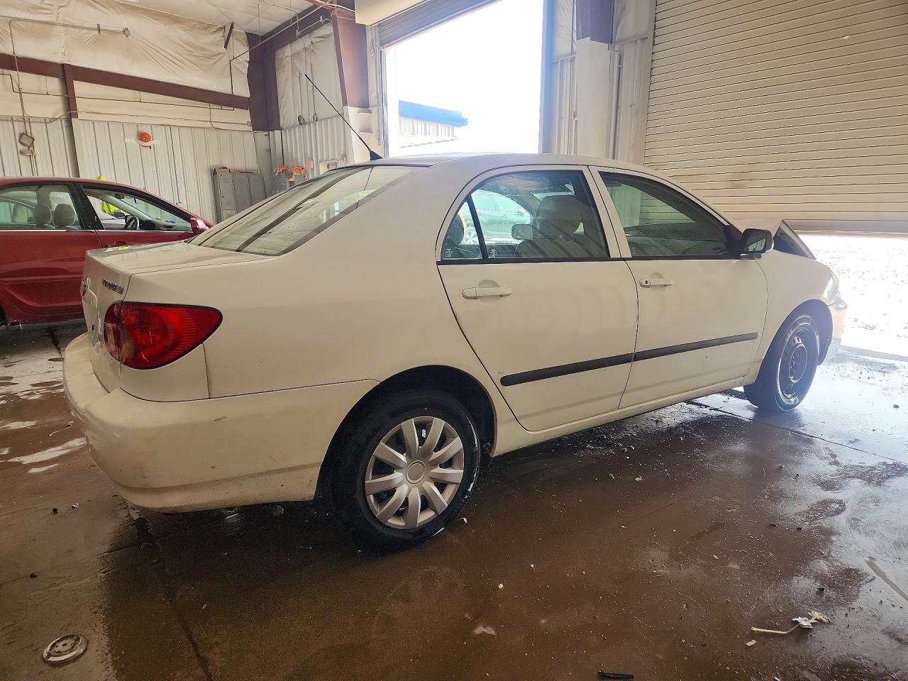 2007 Toyota Corolla Ce White vin: JTDBR32E670109937
