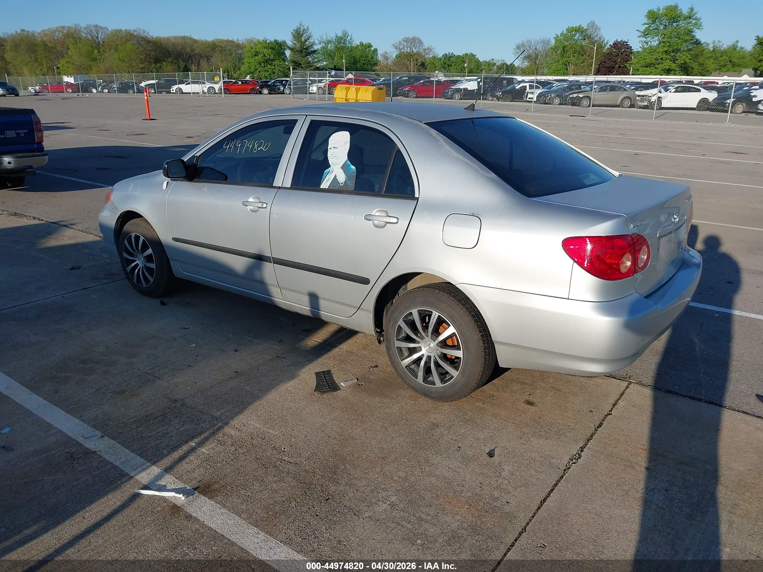 2007 Toyota Corolla Ce Silver vin: JTDBR32E670116709