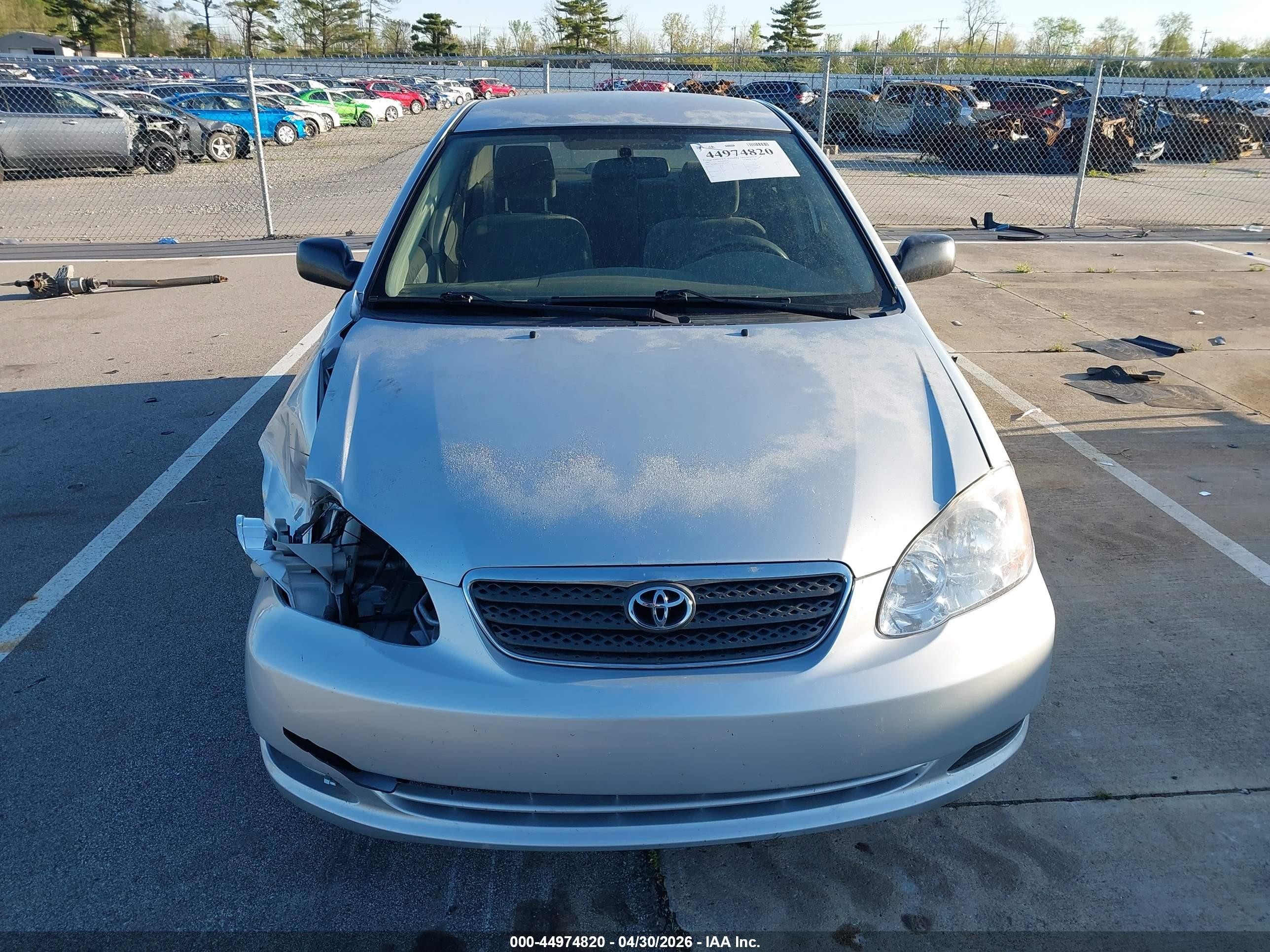 2007 Toyota Corolla Ce Silver vin: JTDBR32E670116709