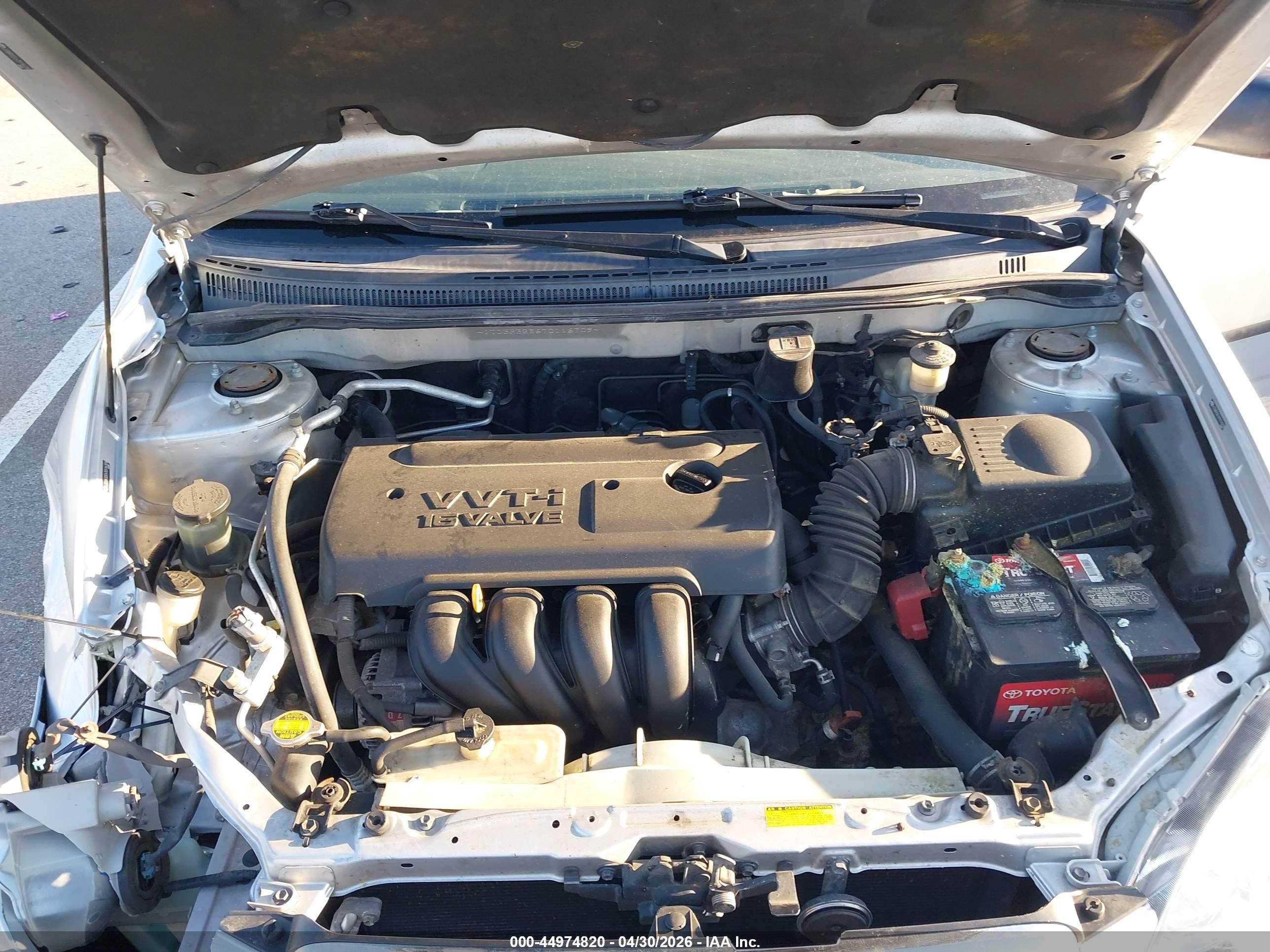 2007 Toyota Corolla Ce Silver vin: JTDBR32E670116709
