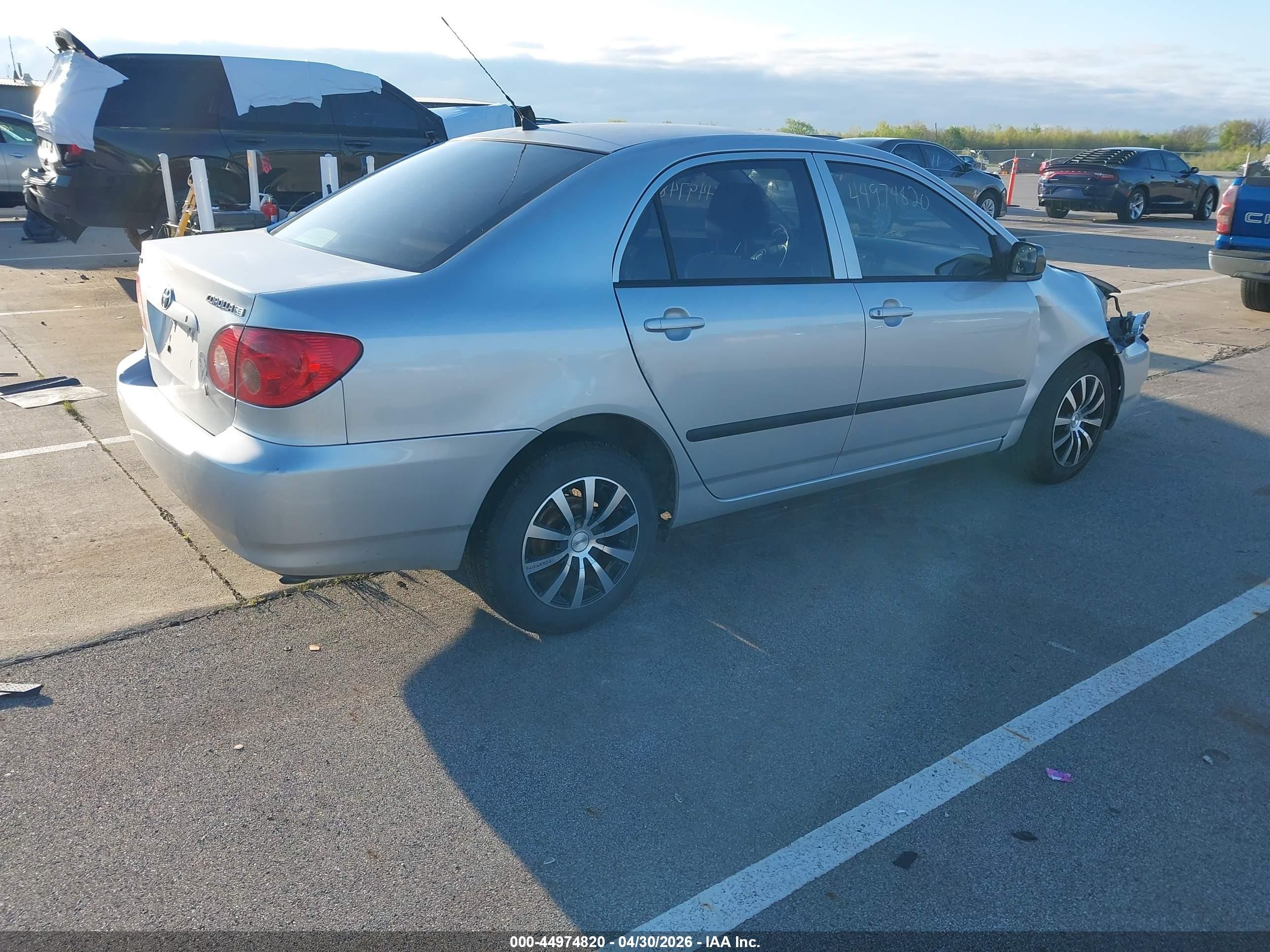 2007 Toyota Corolla Ce Silver vin: JTDBR32E670116709