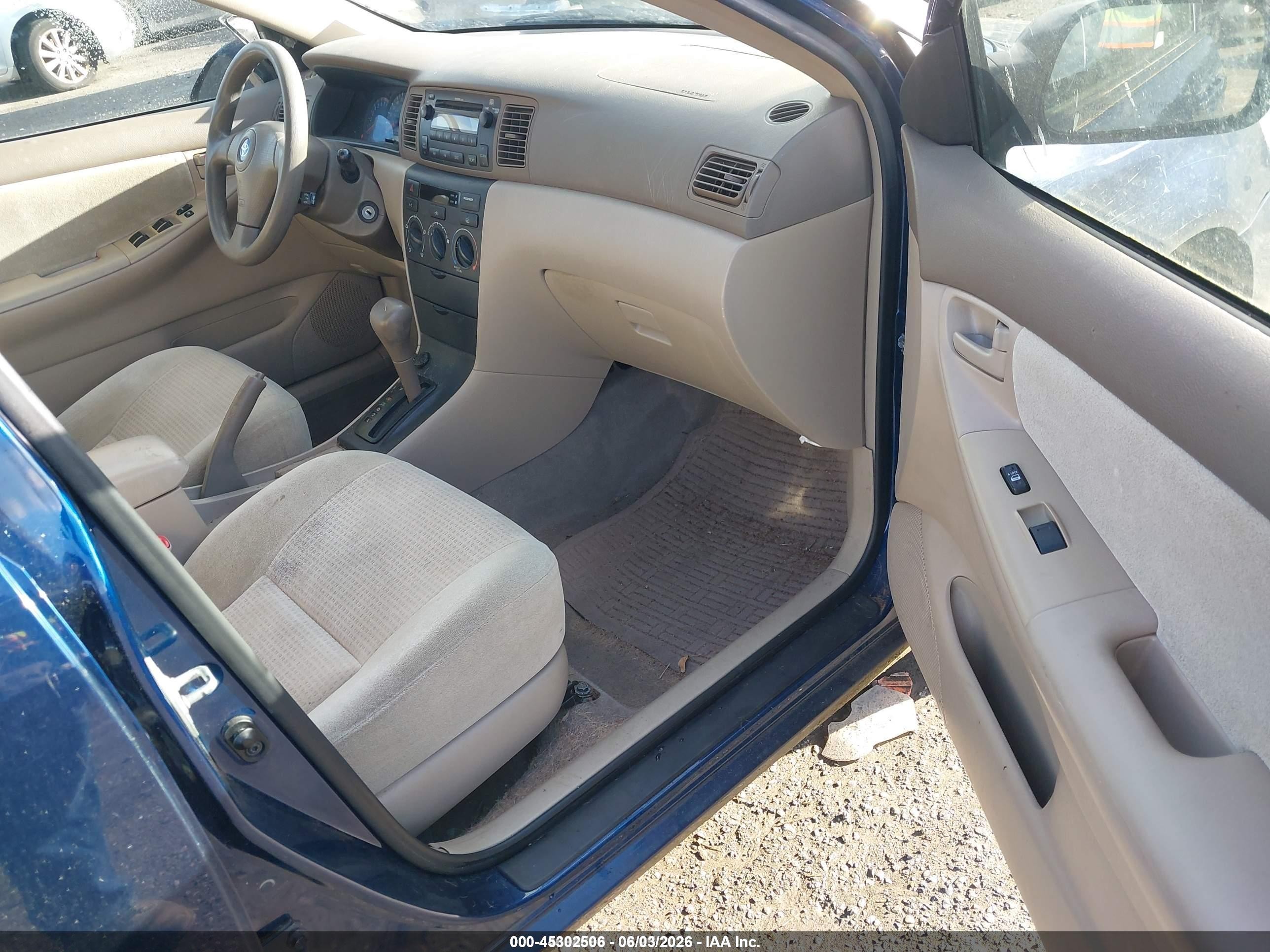 2007 Toyota Corolla Ce Blue vin: JTDBR32E670122753