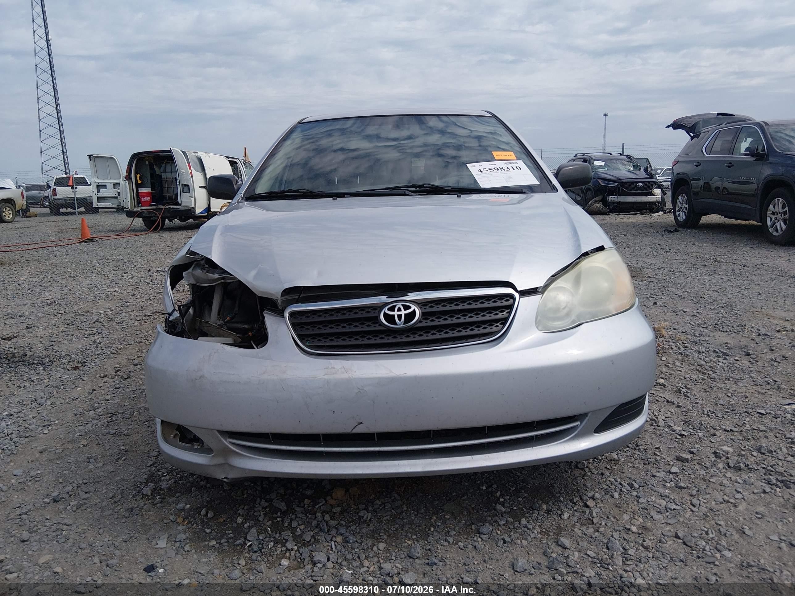 2007 Toyota Corolla Ce Silver vin: JTDBR32E670124907