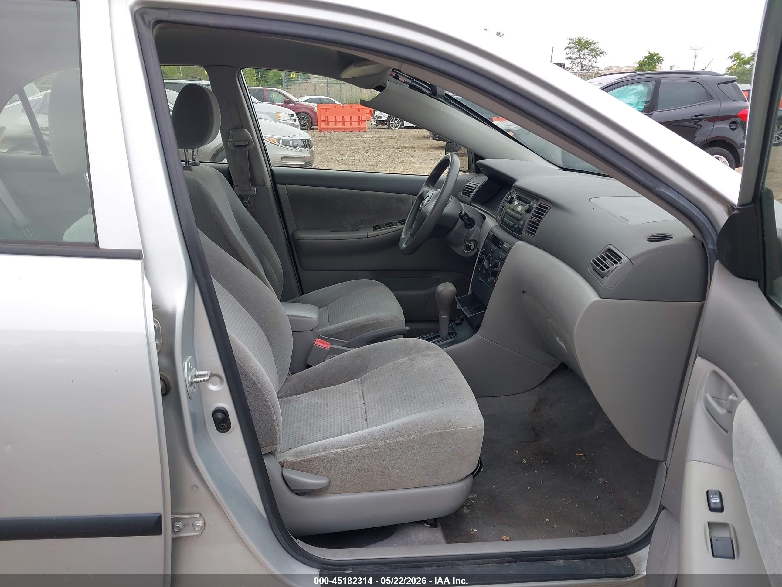 2007 Toyota Corolla Ce Silver vin: JTDBR32E670127533