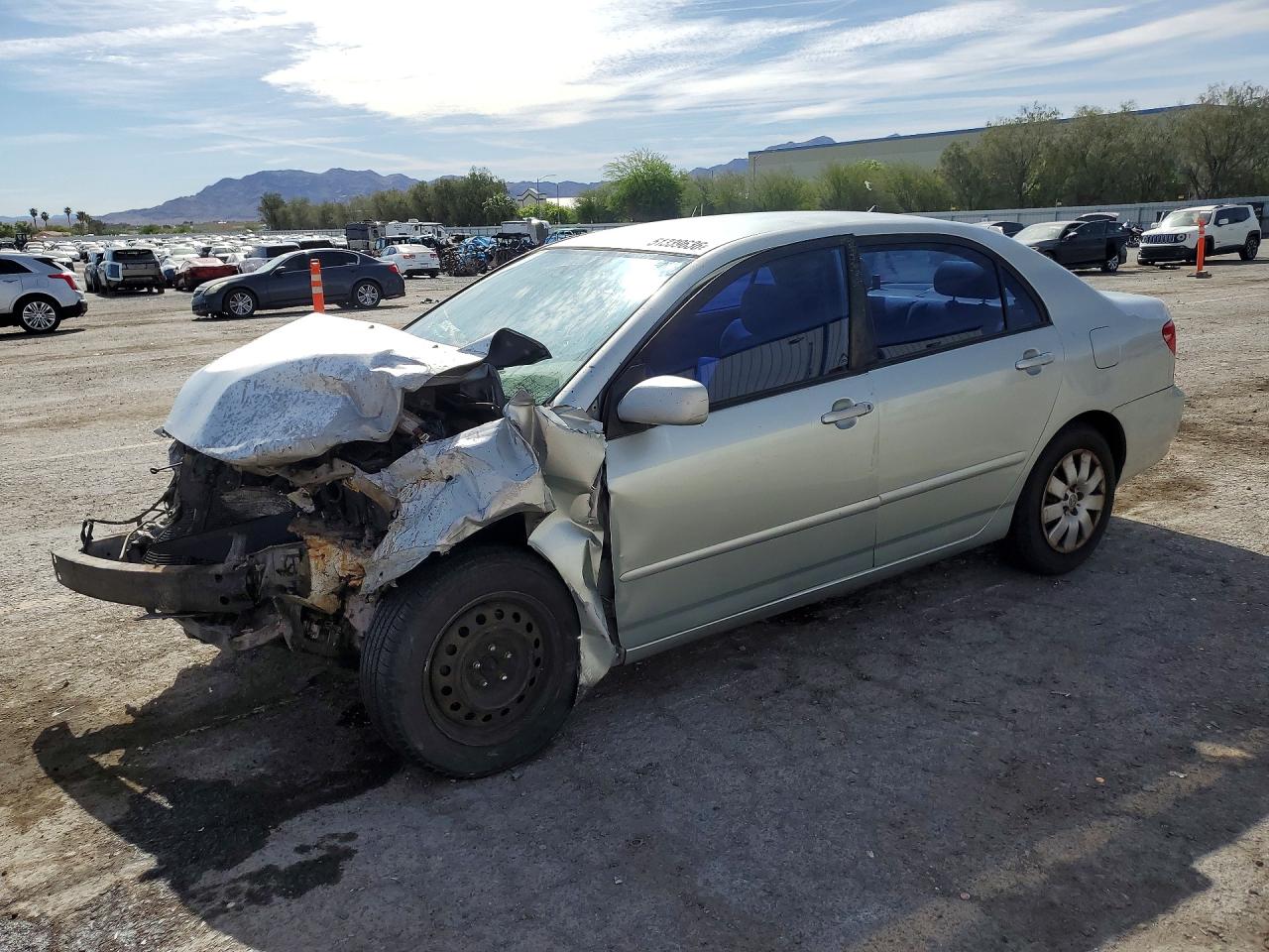 2003 Toyota Corolla Le Silver vin: JTDBR32E730006357