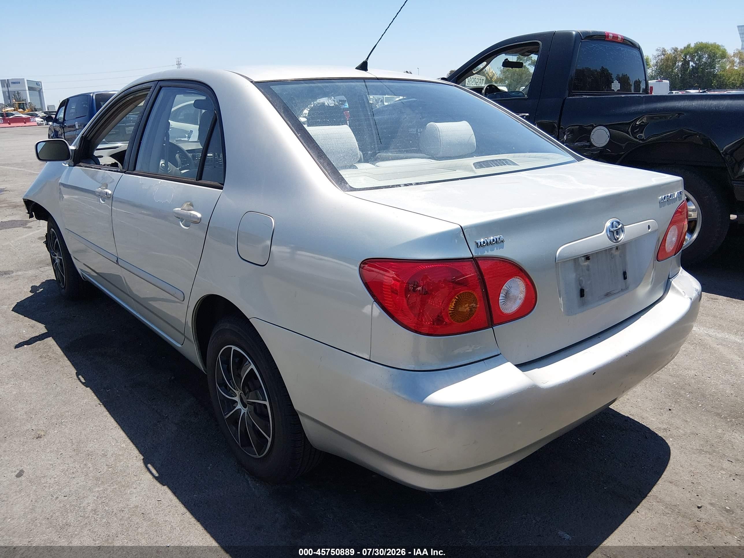 2003 Toyota Corolla Le Silver vin: JTDBR32E730007427