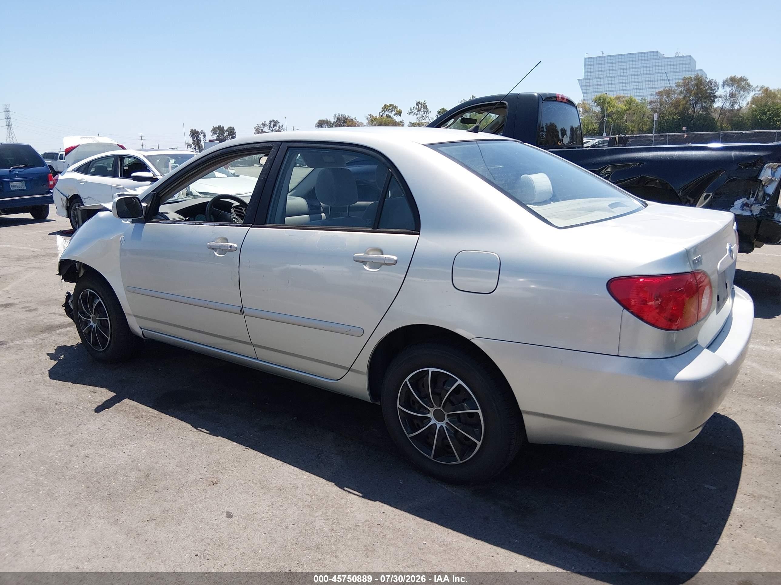 2003 Toyota Corolla Le Silver vin: JTDBR32E730007427