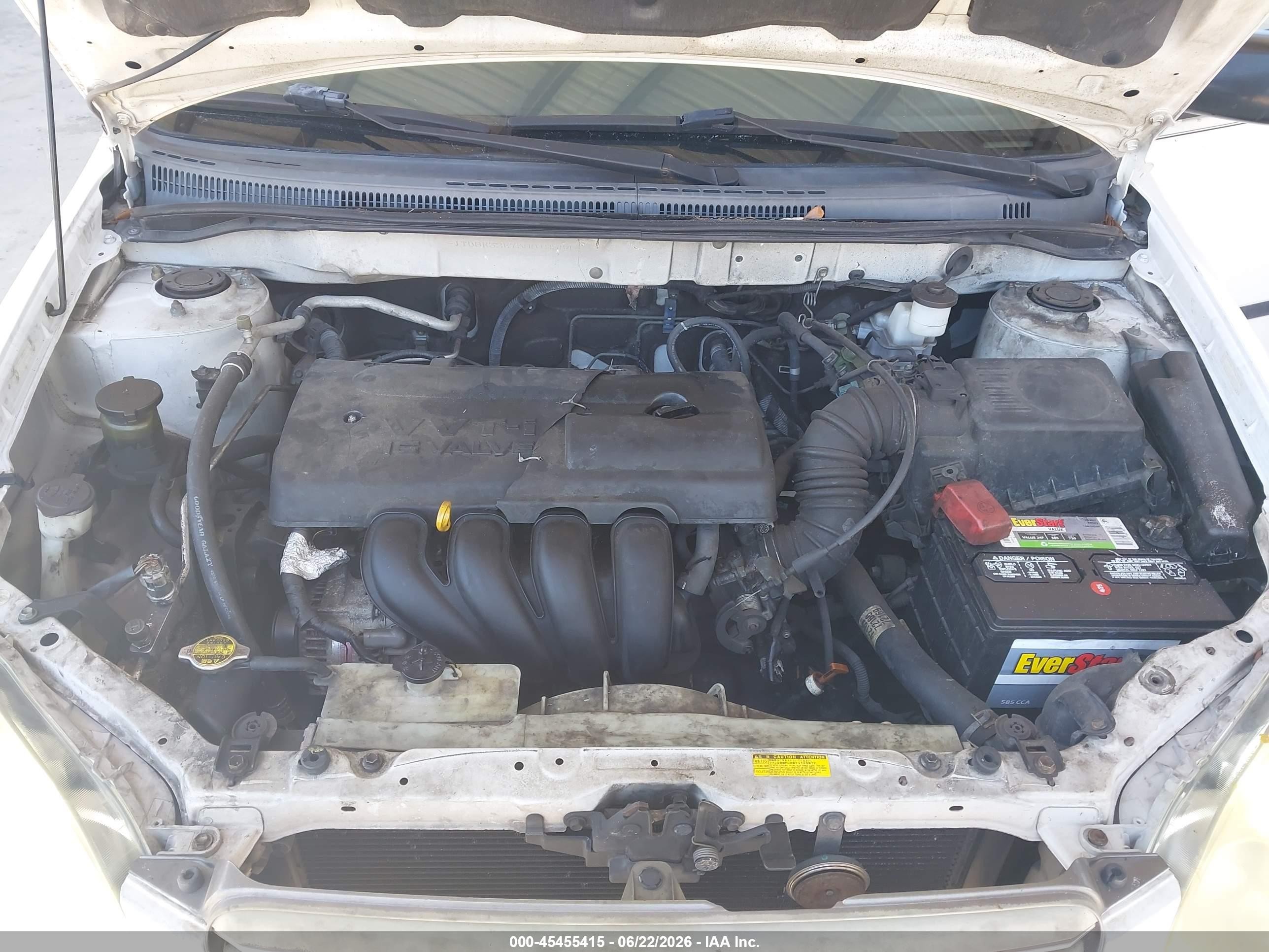 2003 Toyota Corolla Ce White vin: JTDBR32E730012384