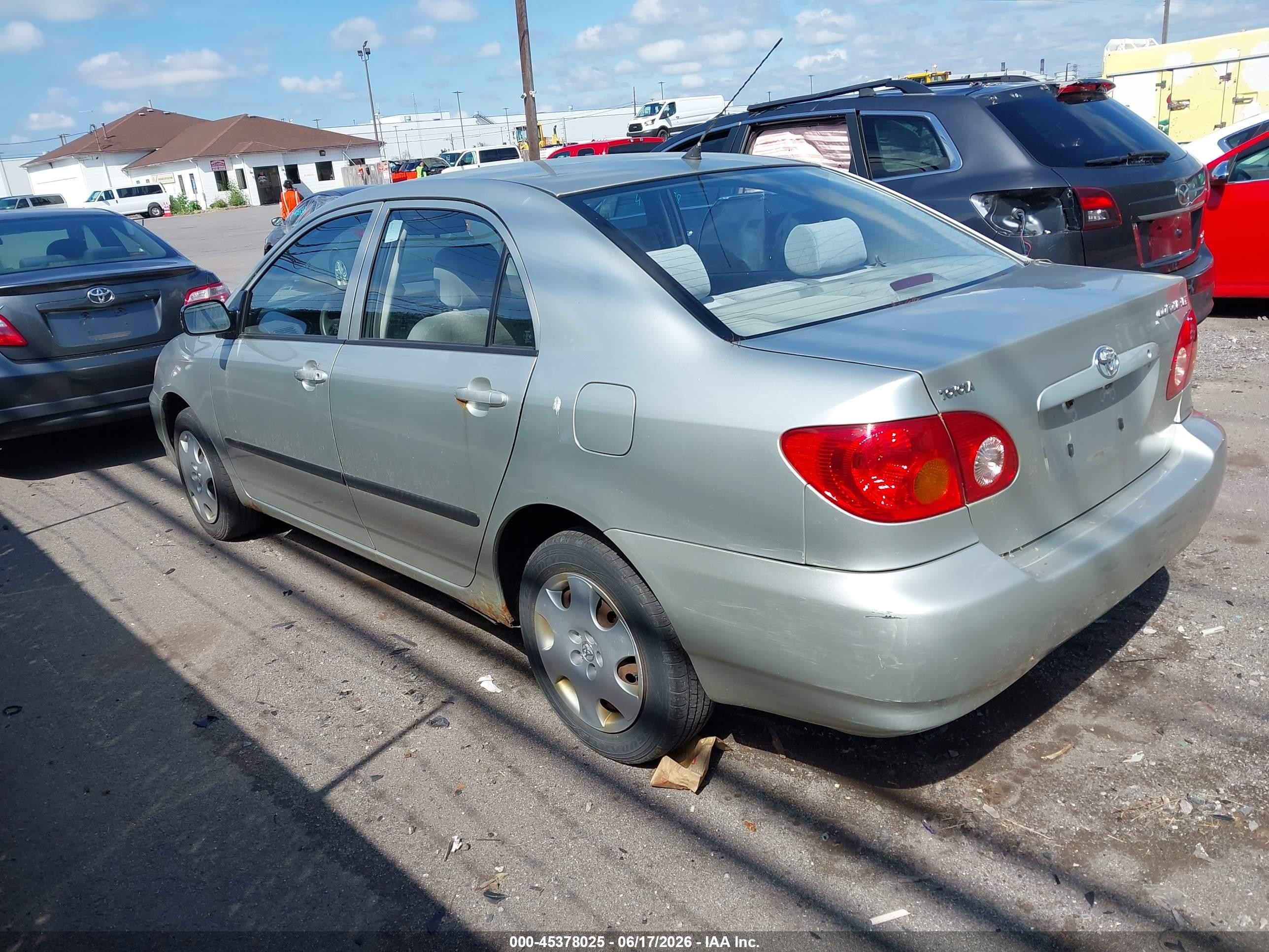 2003 Toyota Corolla Ce Серебряный vin: JTDBR32E730029301
