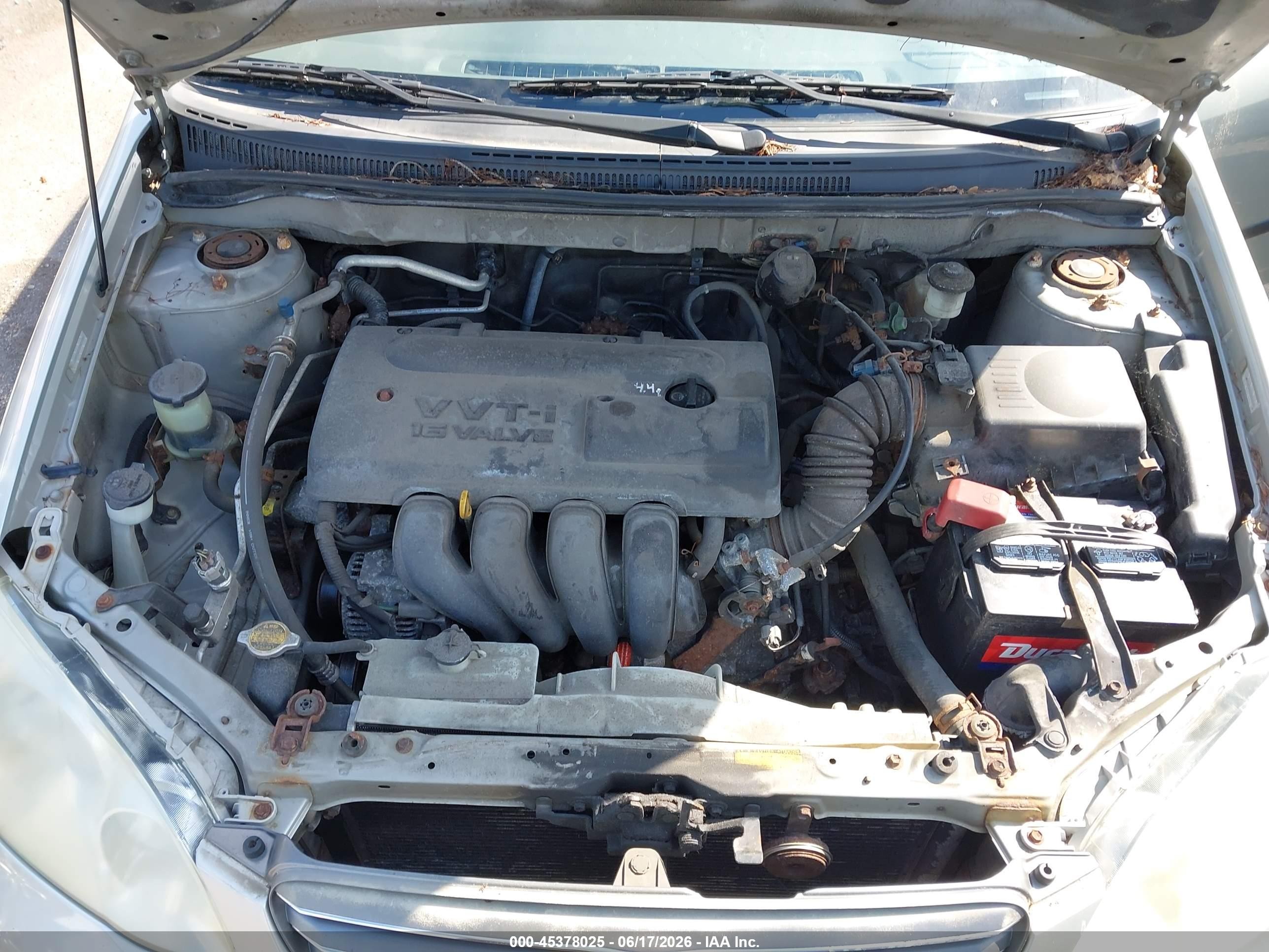 2003 Toyota Corolla Ce Серебряный vin: JTDBR32E730029301