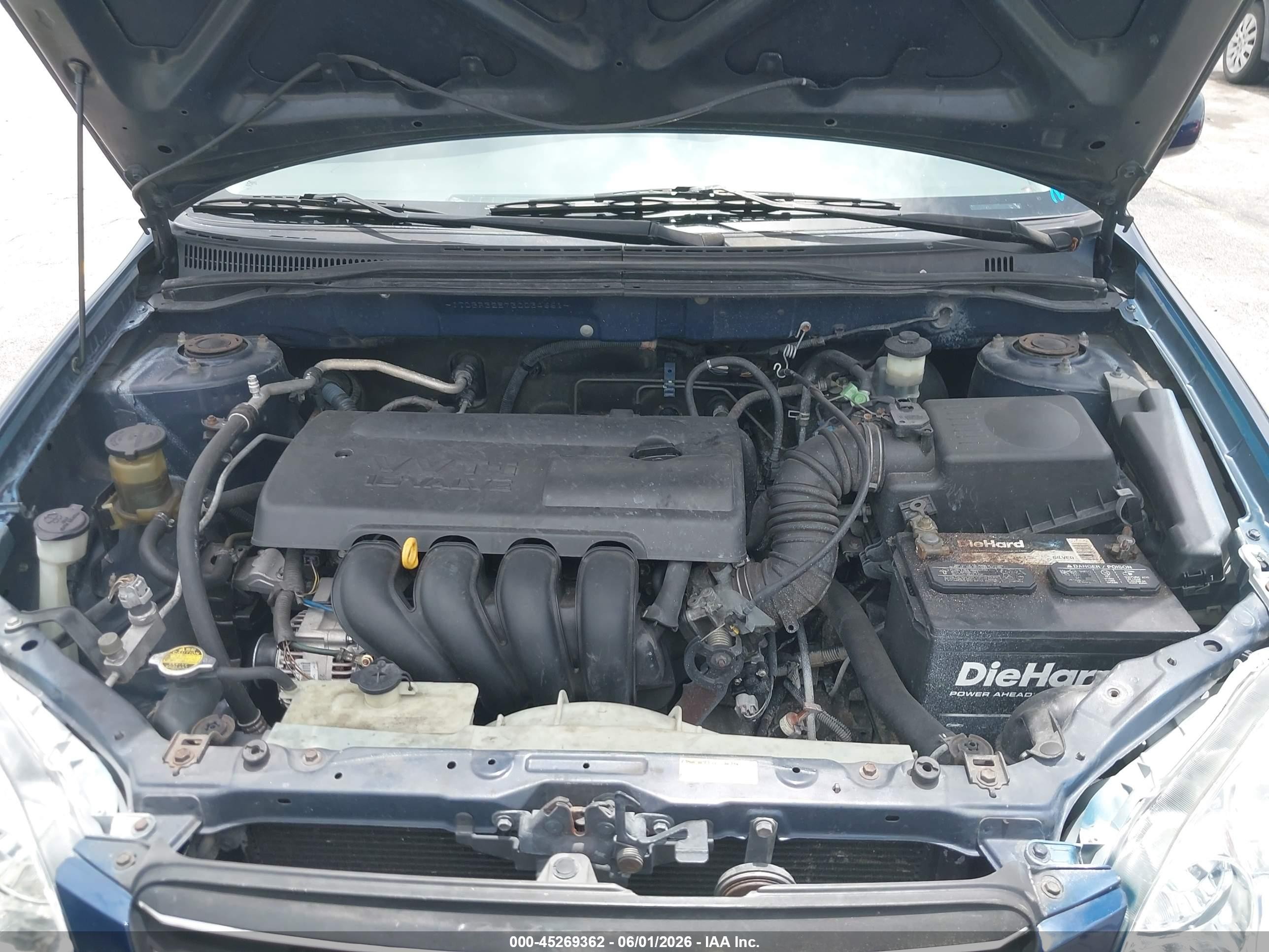 2003 Toyota Corolla Le Blue vin: JTDBR32E730034661