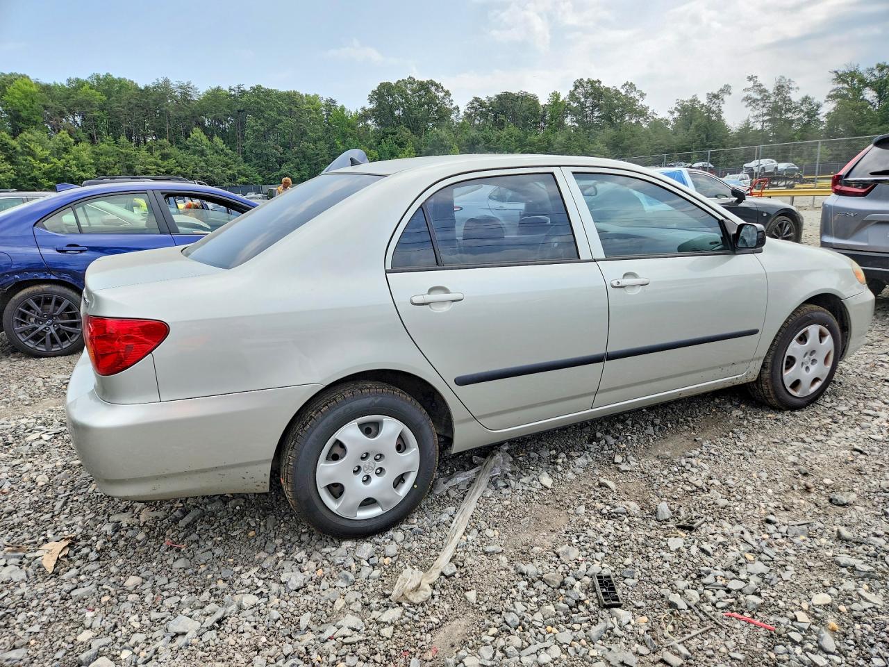 2003 Toyota Corolla Ce Silver vin: JTDBR32E732004192
