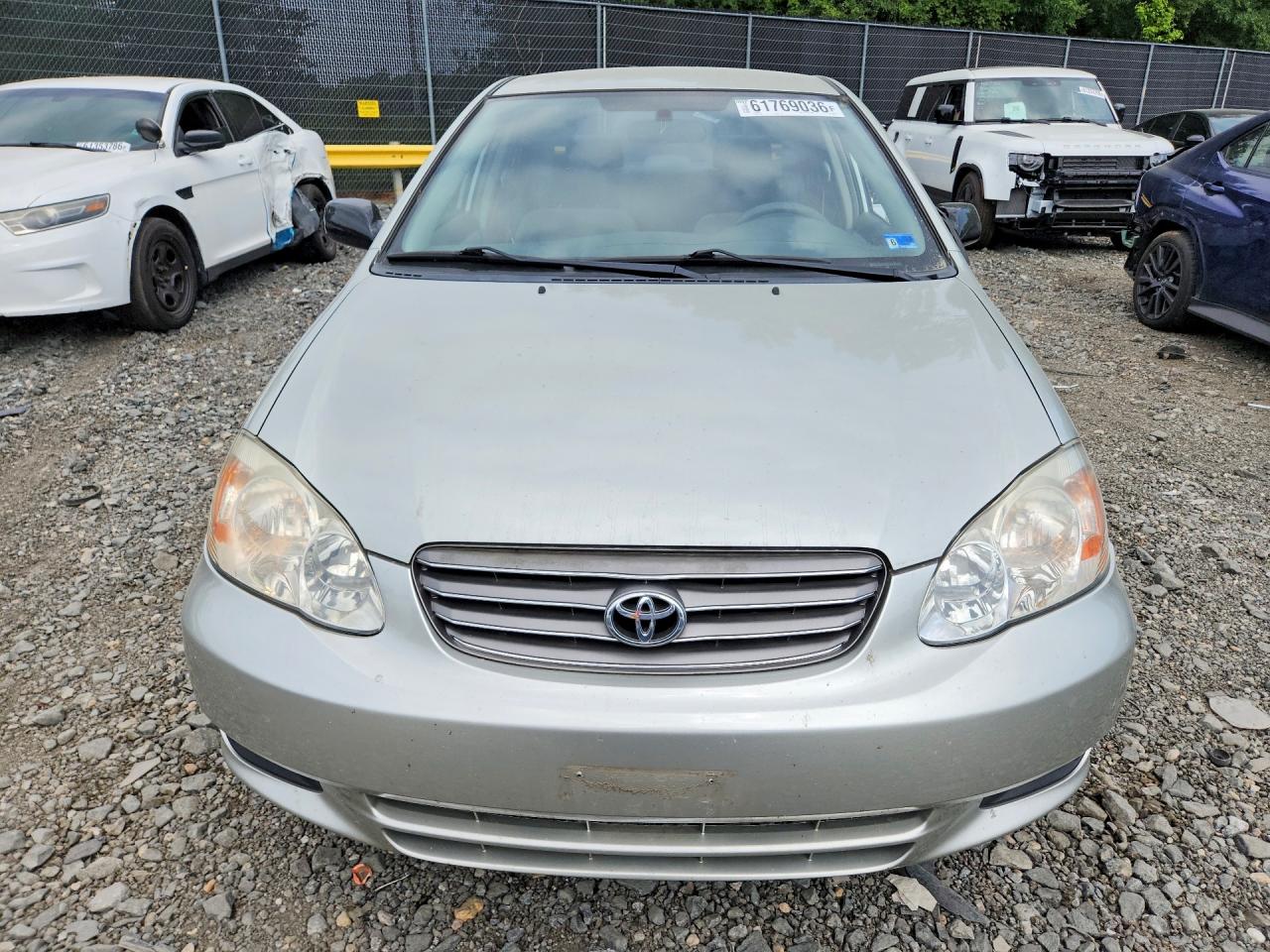 2003 Toyota Corolla Ce Silver vin: JTDBR32E732004192