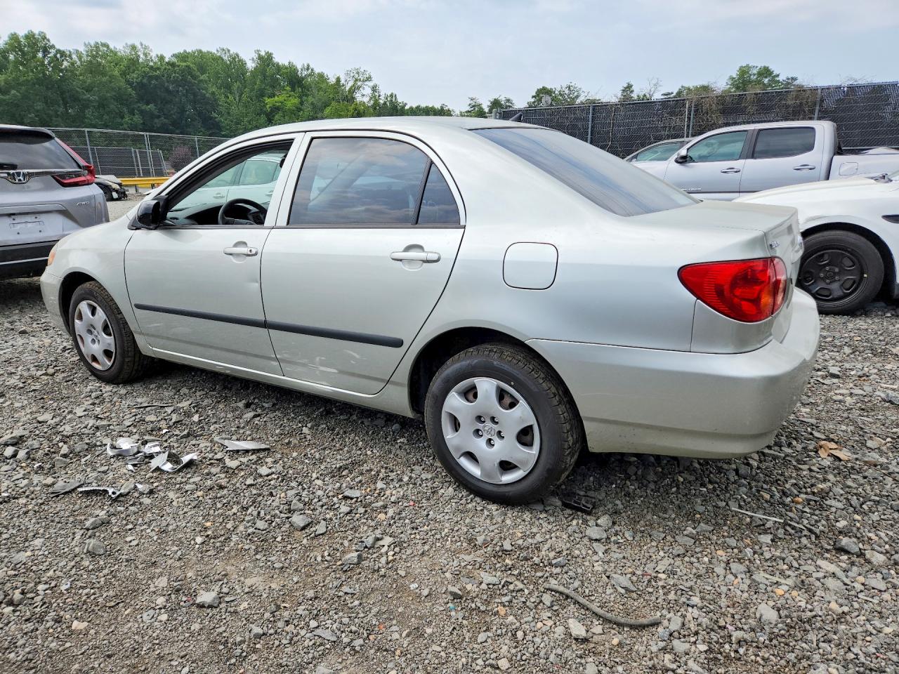 2003 Toyota Corolla Ce Silver vin: JTDBR32E732004192