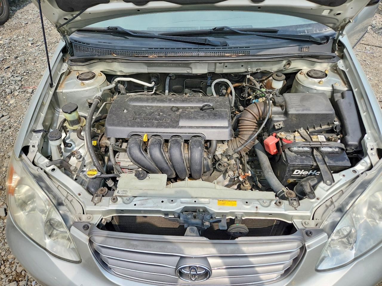2003 Toyota Corolla Ce Silver vin: JTDBR32E732004192