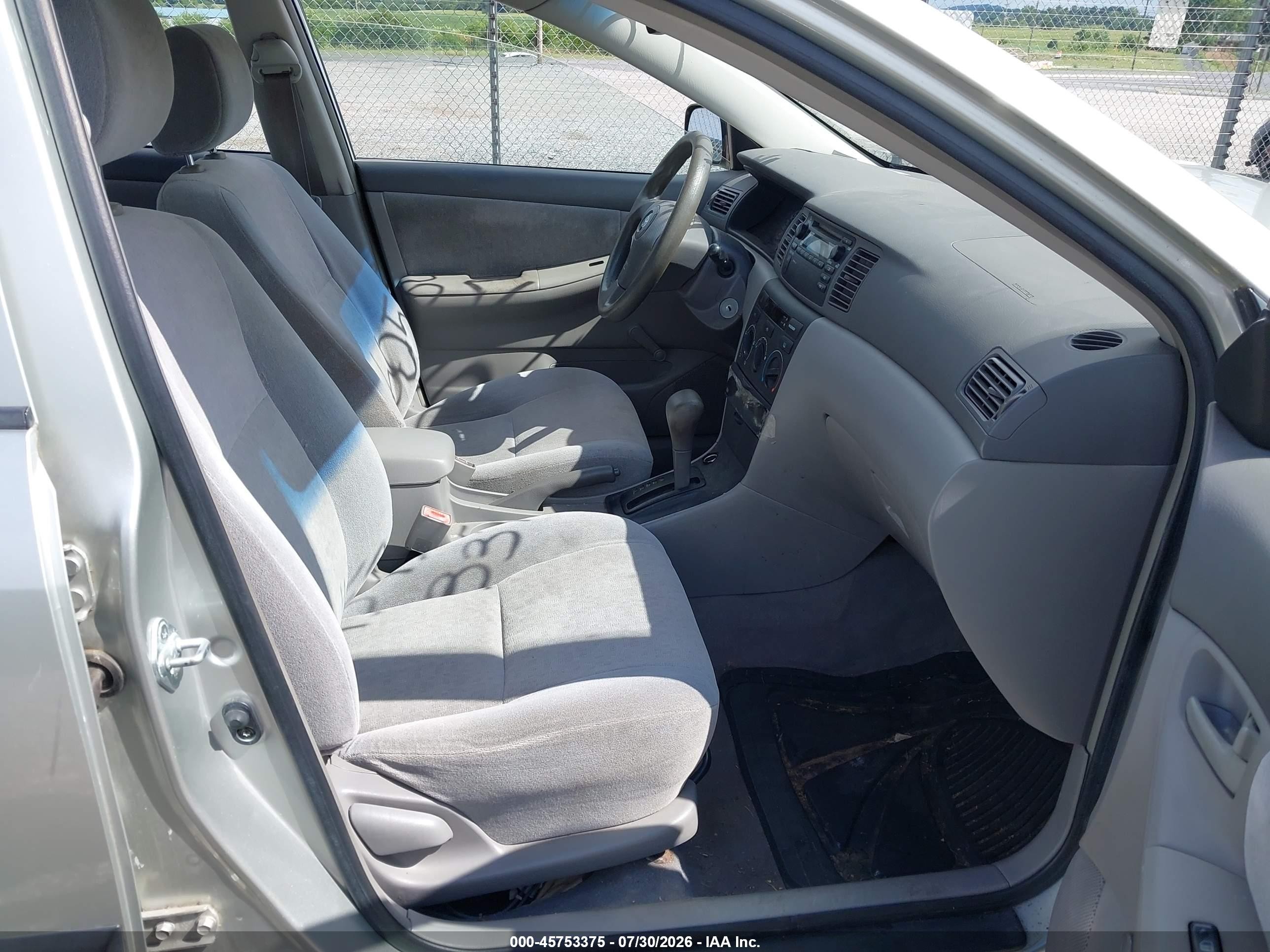 2003 Toyota Corolla Ce Silver vin: JTDBR32E732013894