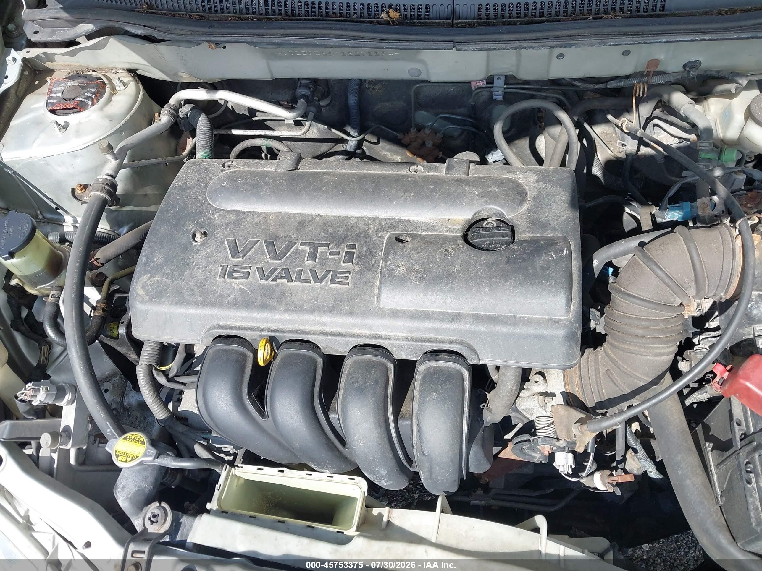 2003 Toyota Corolla Ce Silver vin: JTDBR32E732013894
