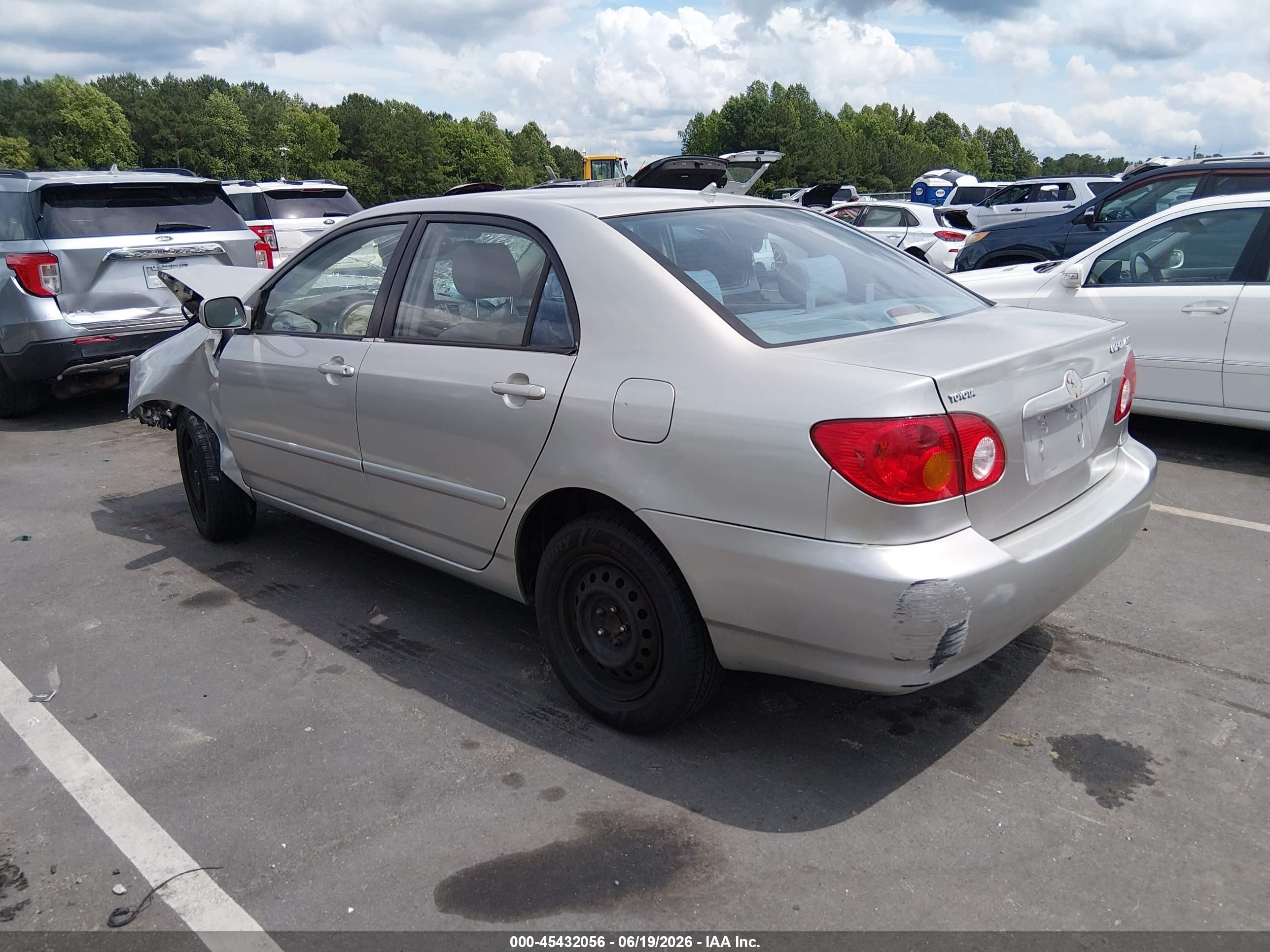 2004 Toyota Corolla Le Серебряный vin: JTDBR32E742031975