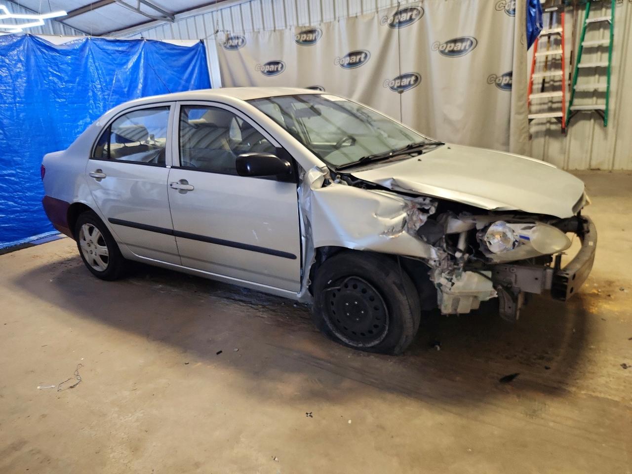 2004 Toyota Corolla Ce Silver vin: JTDBR32E742033855
