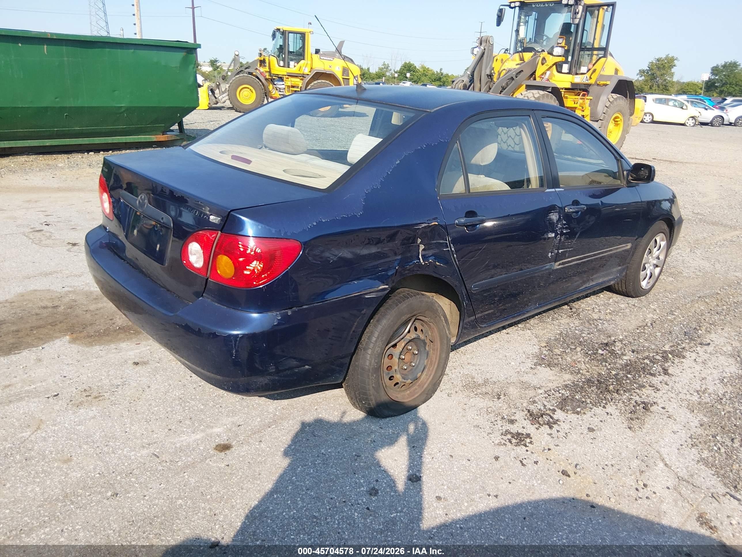 2004 Toyota Corolla Le Blue vin: JTDBR32E742033919