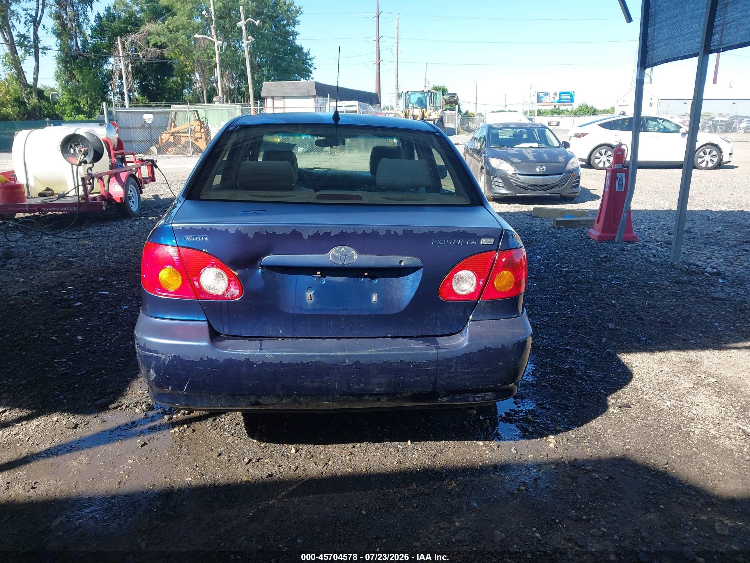 2004 Toyota Corolla Le Blue vin: JTDBR32E742033919