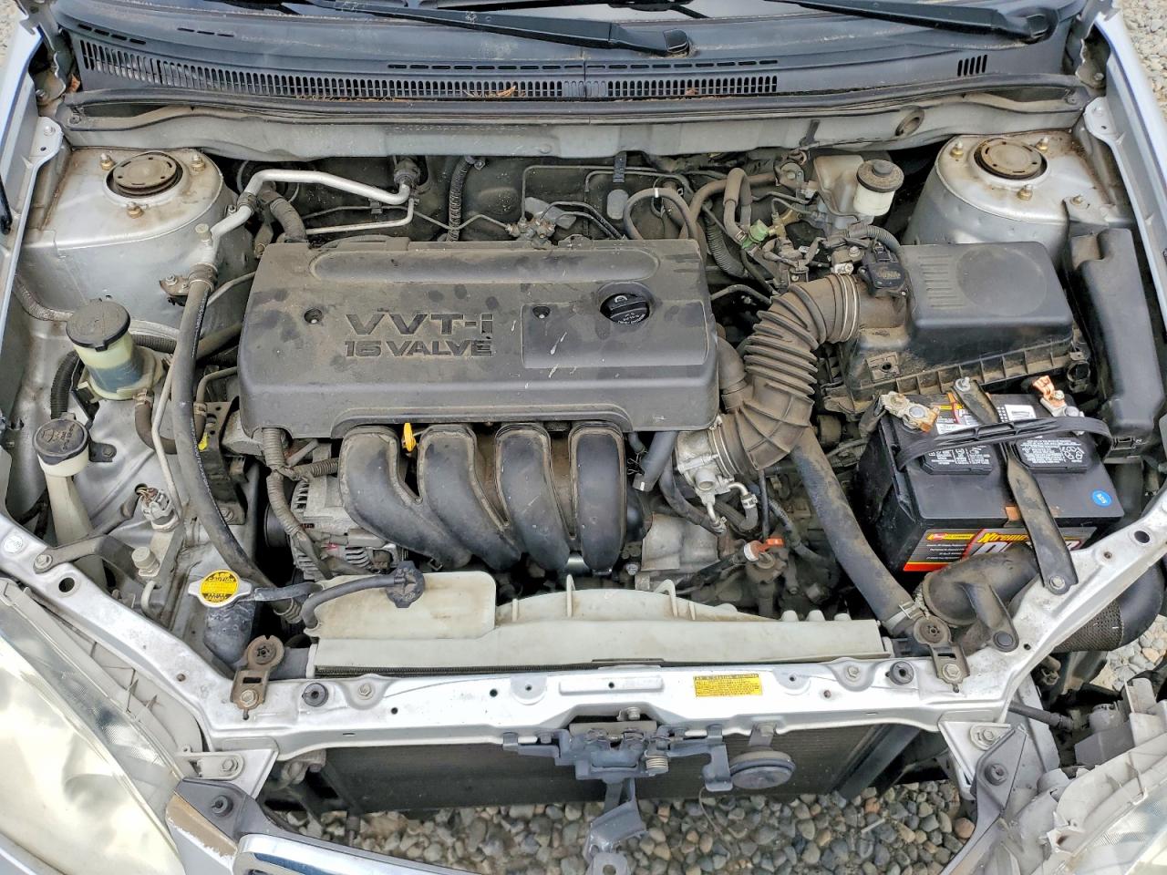 2005 Toyota Corolla Ce Silver vin: JTDBR32E750054508