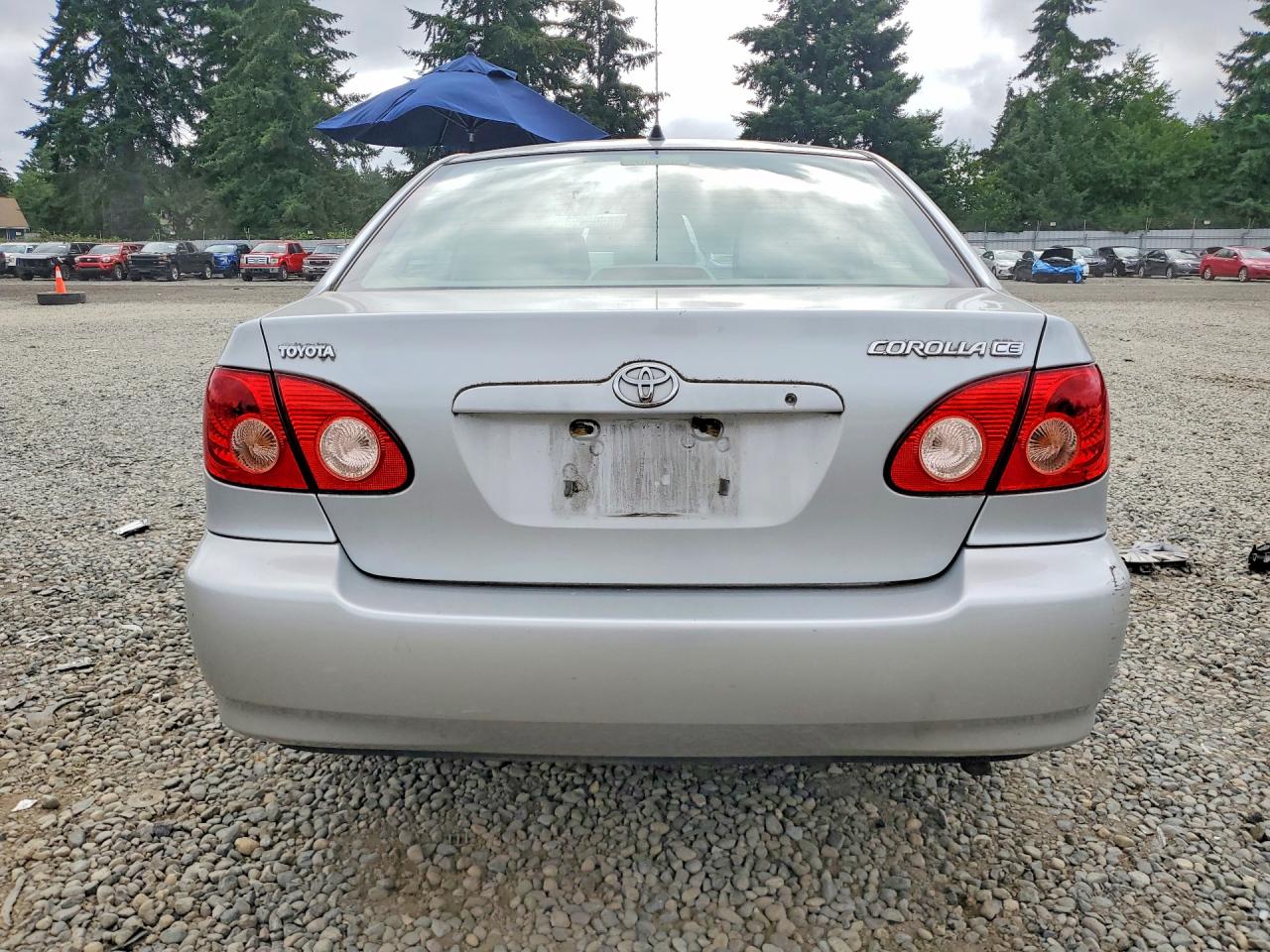 2005 Toyota Corolla Ce Silver vin: JTDBR32E750054508