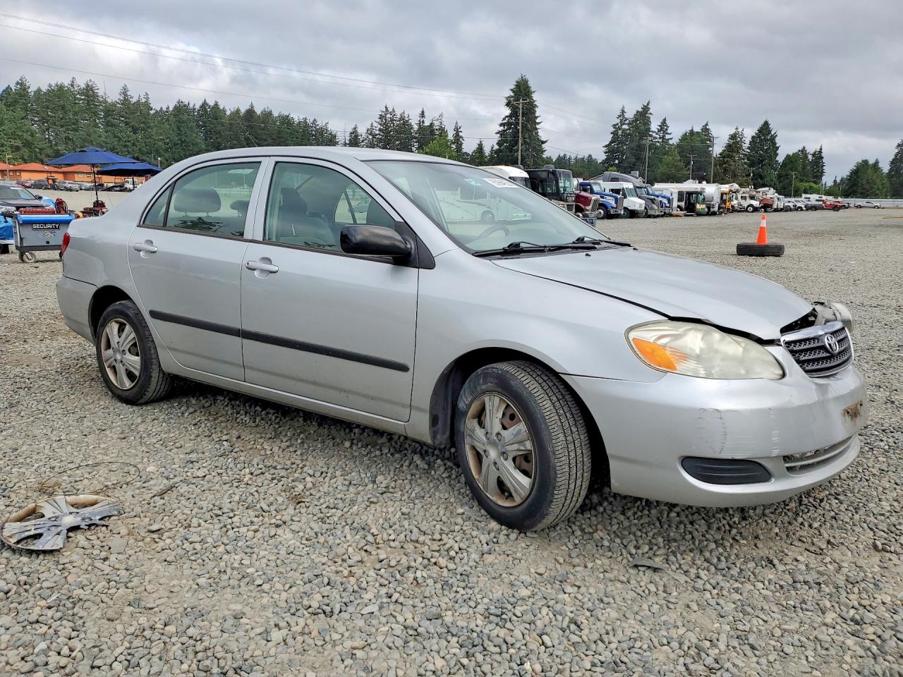 2005 Toyota Corolla Ce Silver vin: JTDBR32E750054508