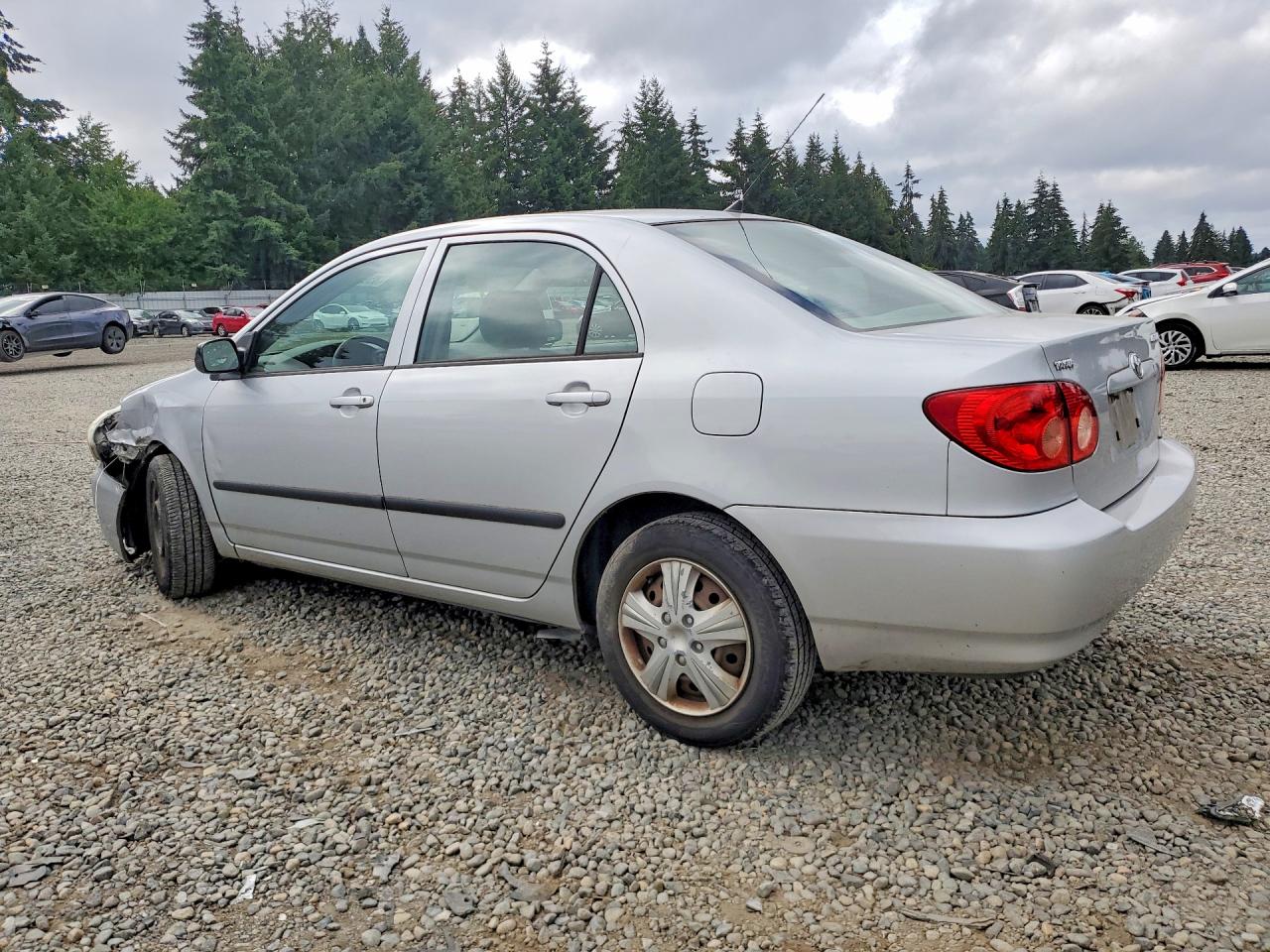 2005 Toyota Corolla Ce Silver vin: JTDBR32E750054508